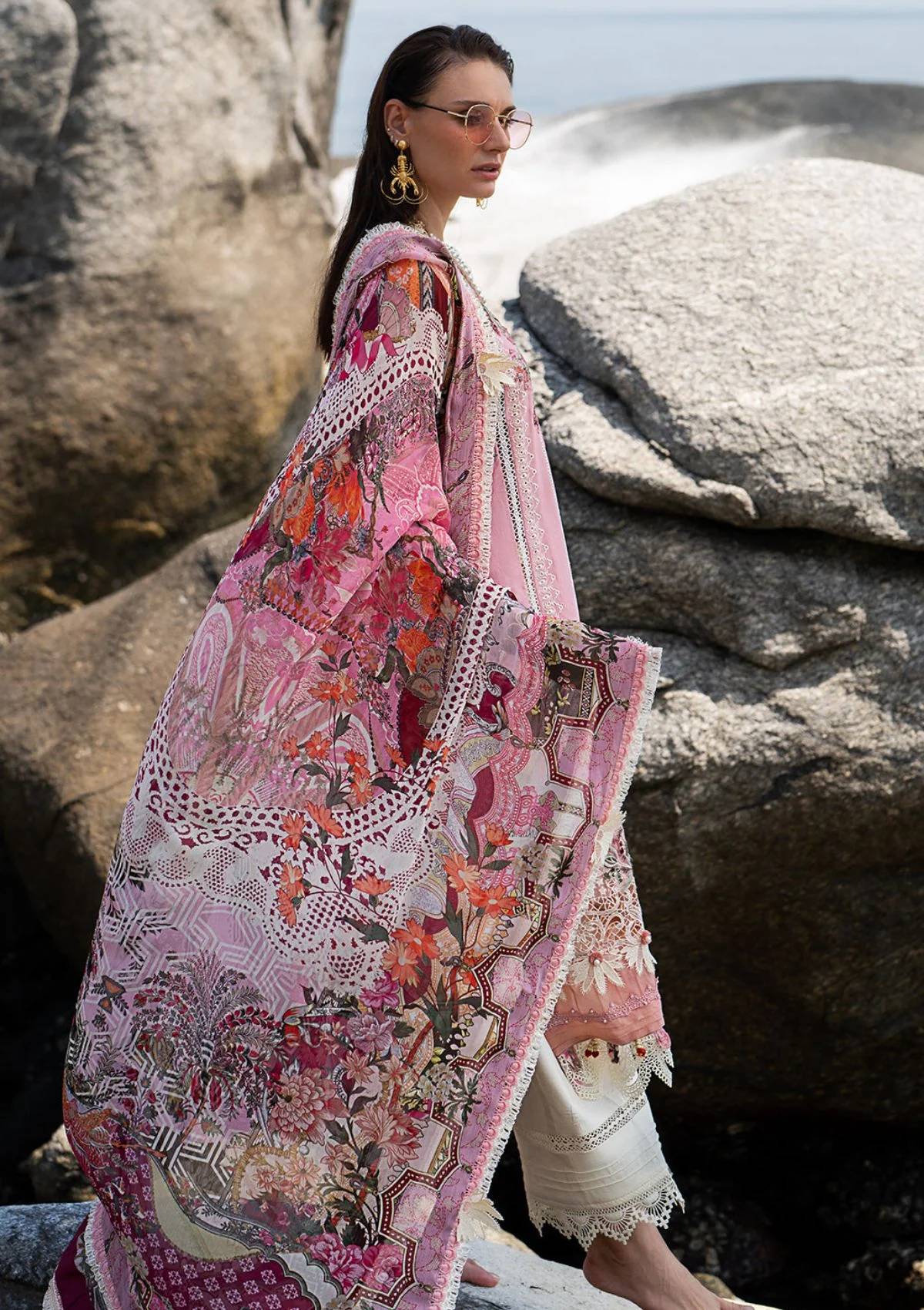 Lawn Collection - Alif - Signature - Luxury - ASL#04 - ROSY