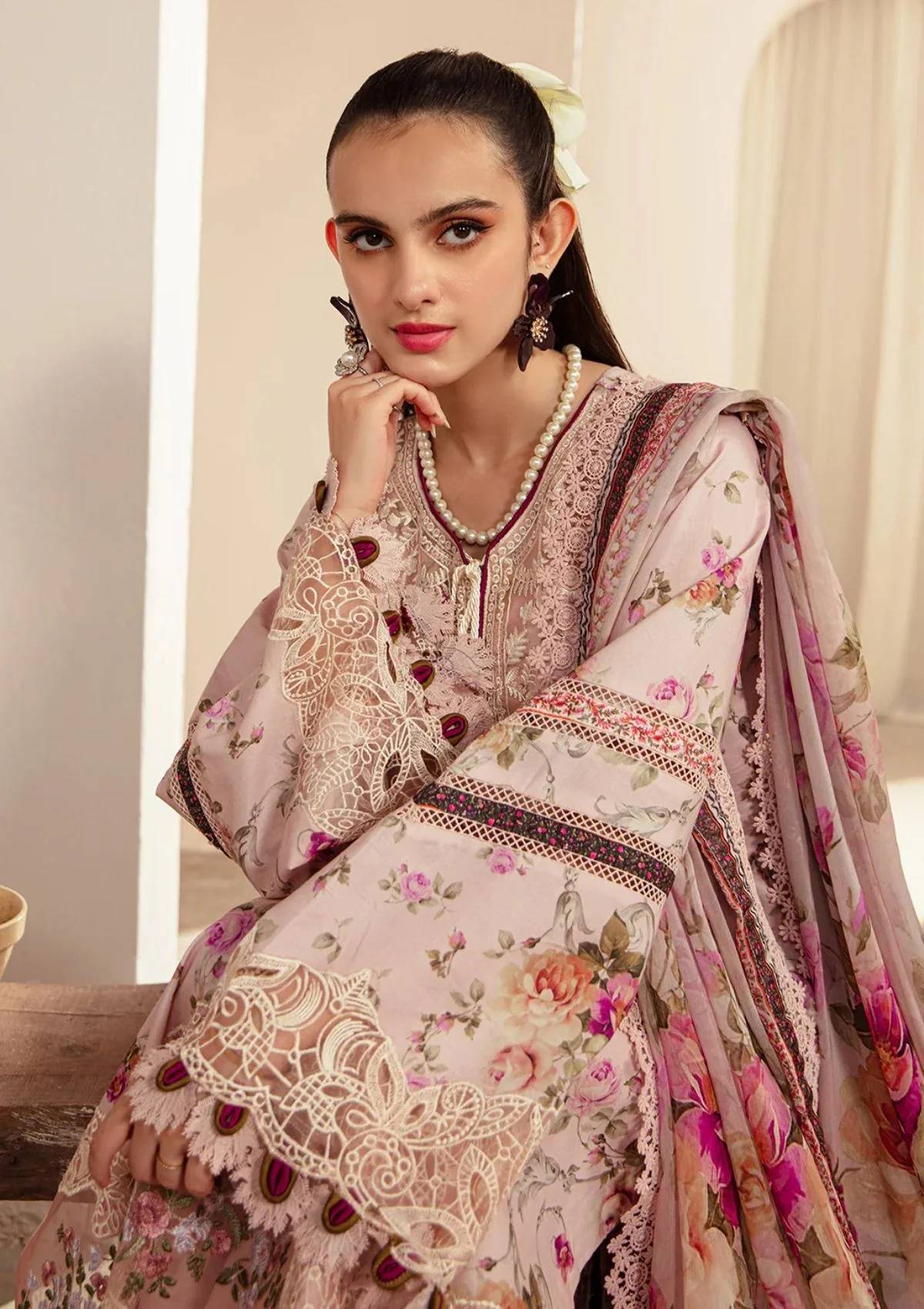 Lawn Collection - Alif - Affordable - AFL#3 - ROSELLA
