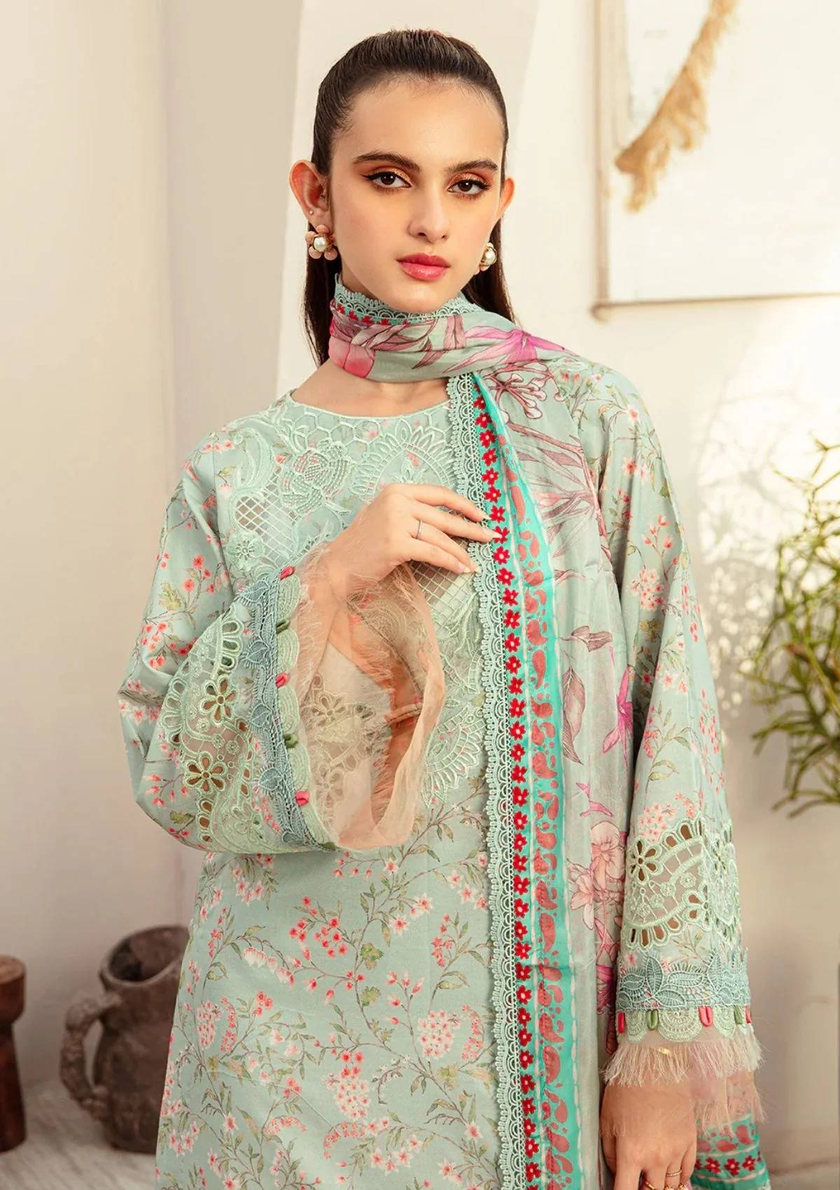 Lawn Collection - Alif - Affordable - AFL#6 - MISTY MORNING