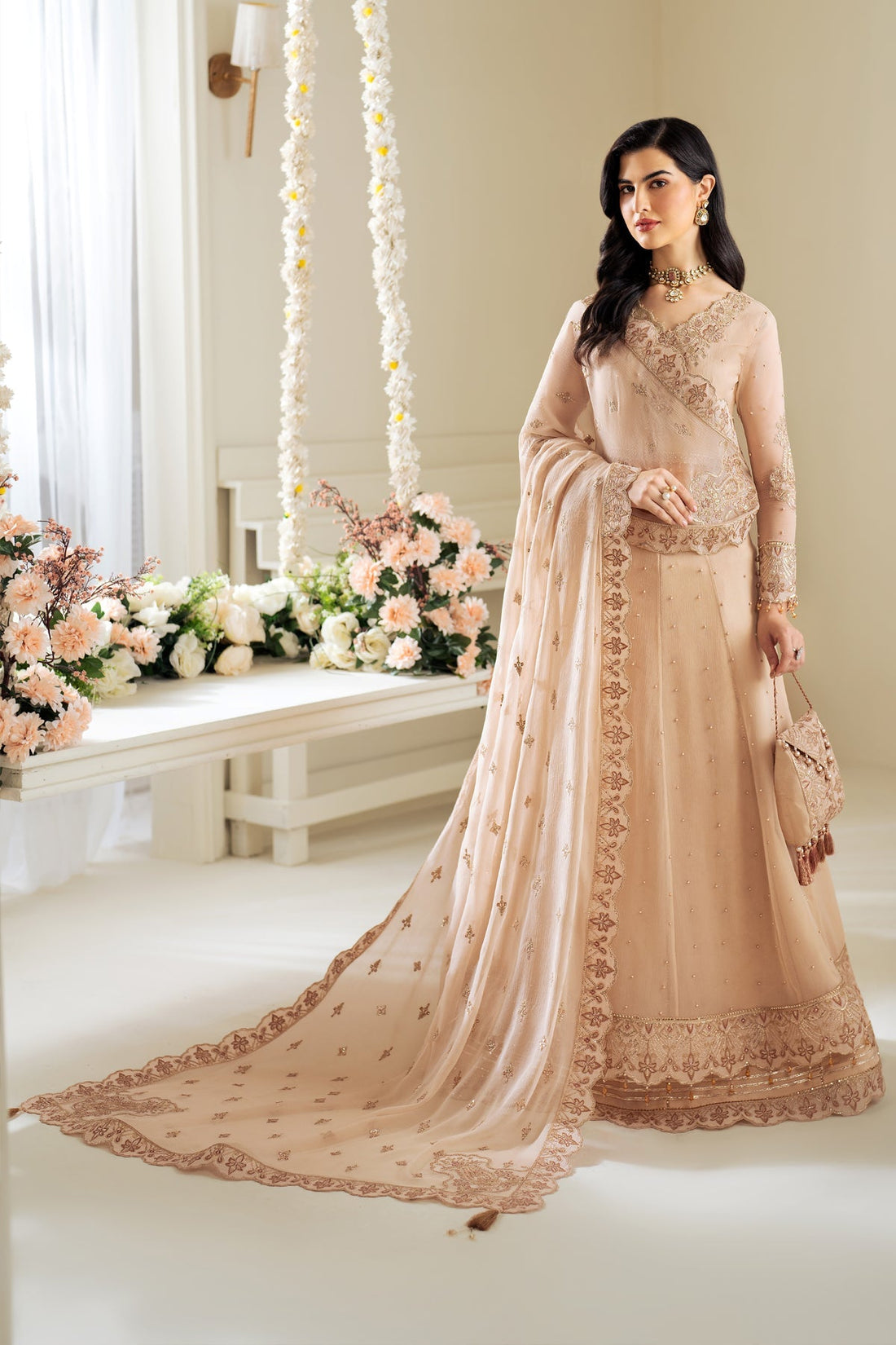 Alizeh | Selene Luxury Chiffon Collection 25 | AF-PS-8004-Lotus - Official Alizeh stockist in UK - Sakeena London