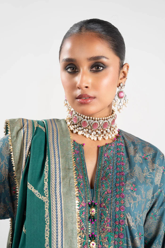 Alkaram | Festive Collection | FC-W-28K-23-3-Bluish Grey - Official Alkaram stockist in UK - Sakeena London