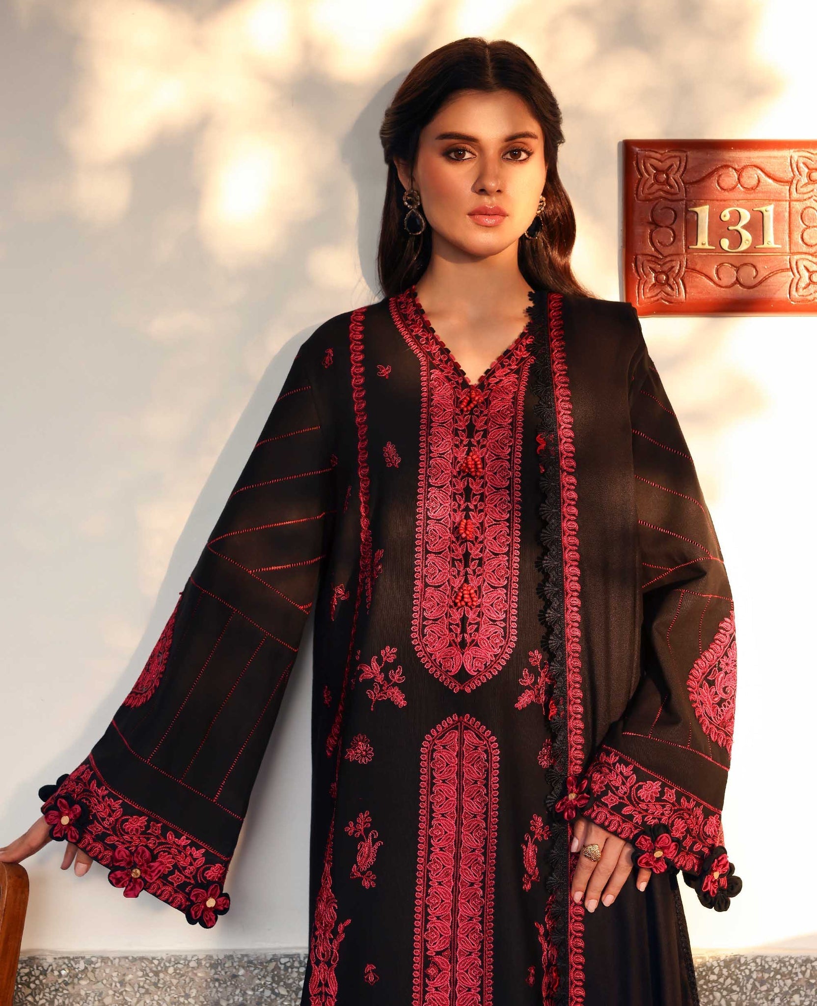 Republic Womenswear | Amaris Luxury Shawl 25 | Almira - Official Republic Womenswear stockist in UK - Sakeena London