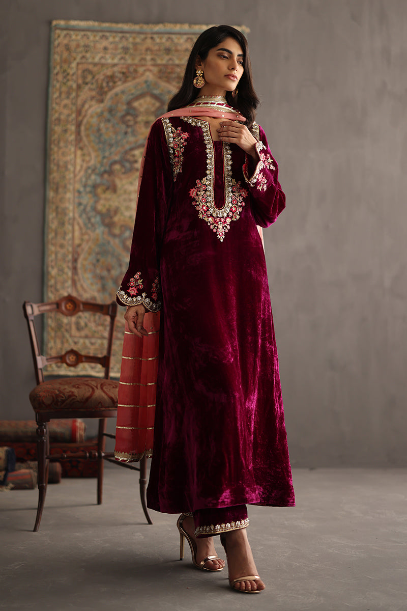 Sana Abbas | Velvet Formals | AMETHYST - Official Sana Abbas stockist in UK - Sakeena London
