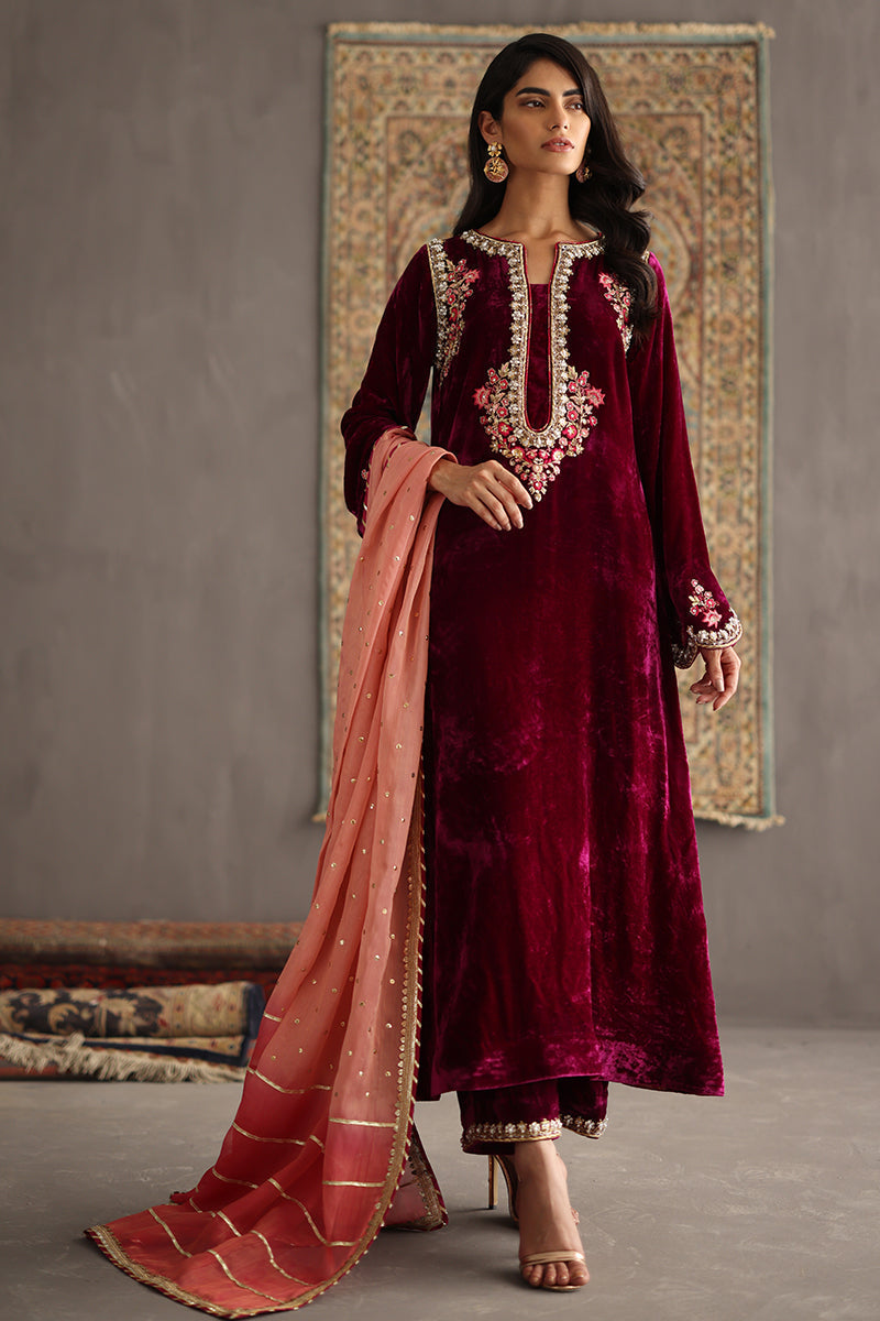 Sana Abbas | Velvet Formals | AMETHYST - Official Sana Abbas stockist in UK - Sakeena London