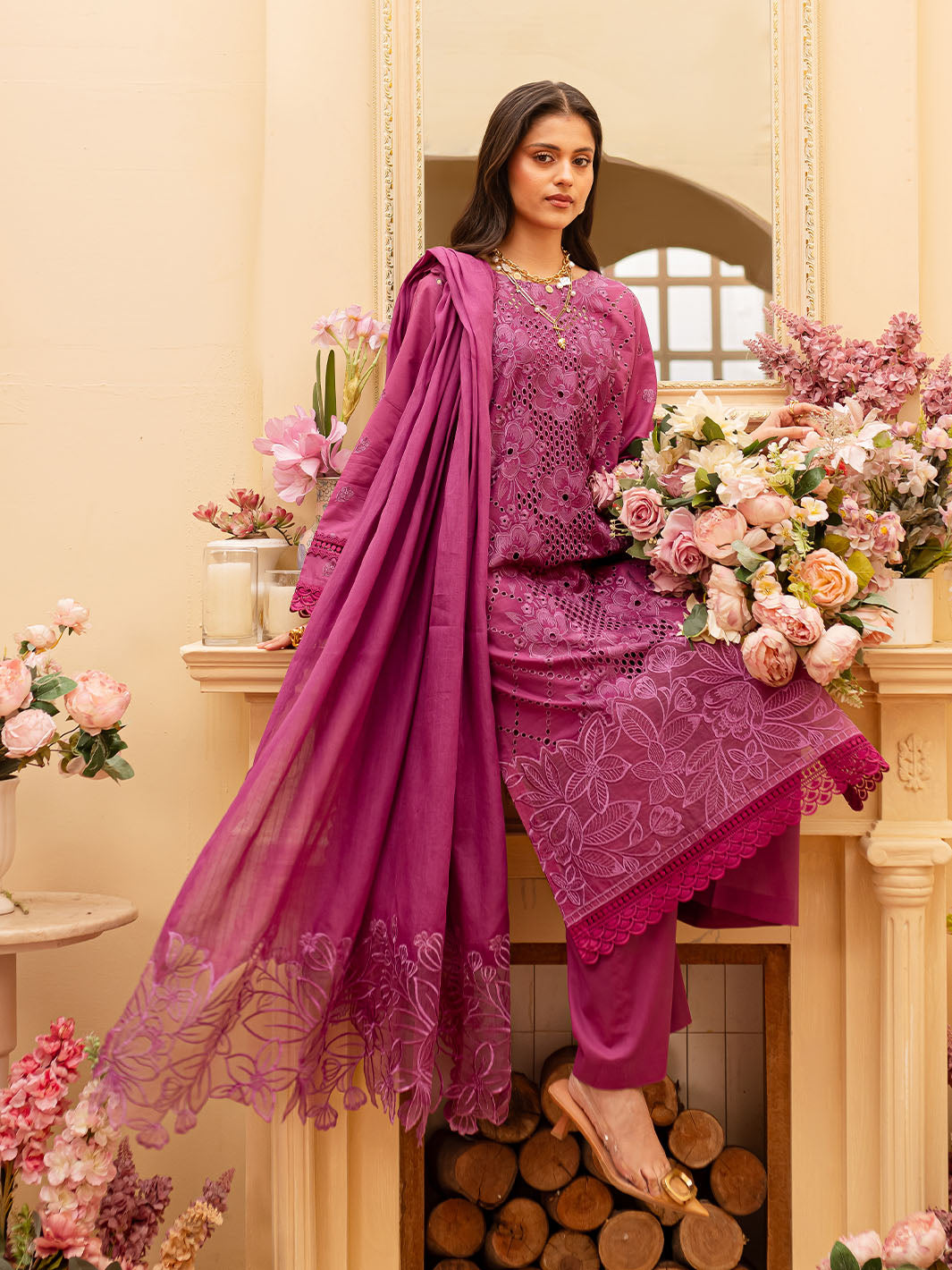 Mahnur | Twilight Luxury Lawn 25 | ANASTASIA - Official Mahnur stockist in UK - Sakeena London
