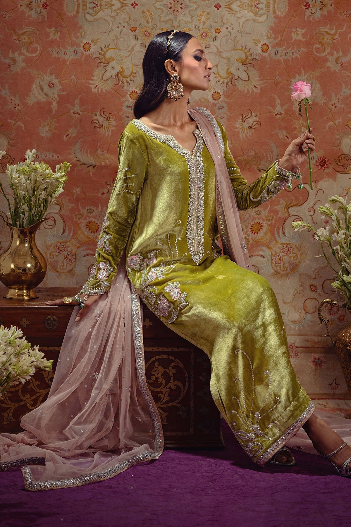 Annus Abrar | Mirha Winter Velour | Aya - Official Annus Abrar stockist in UK - Sakeena London