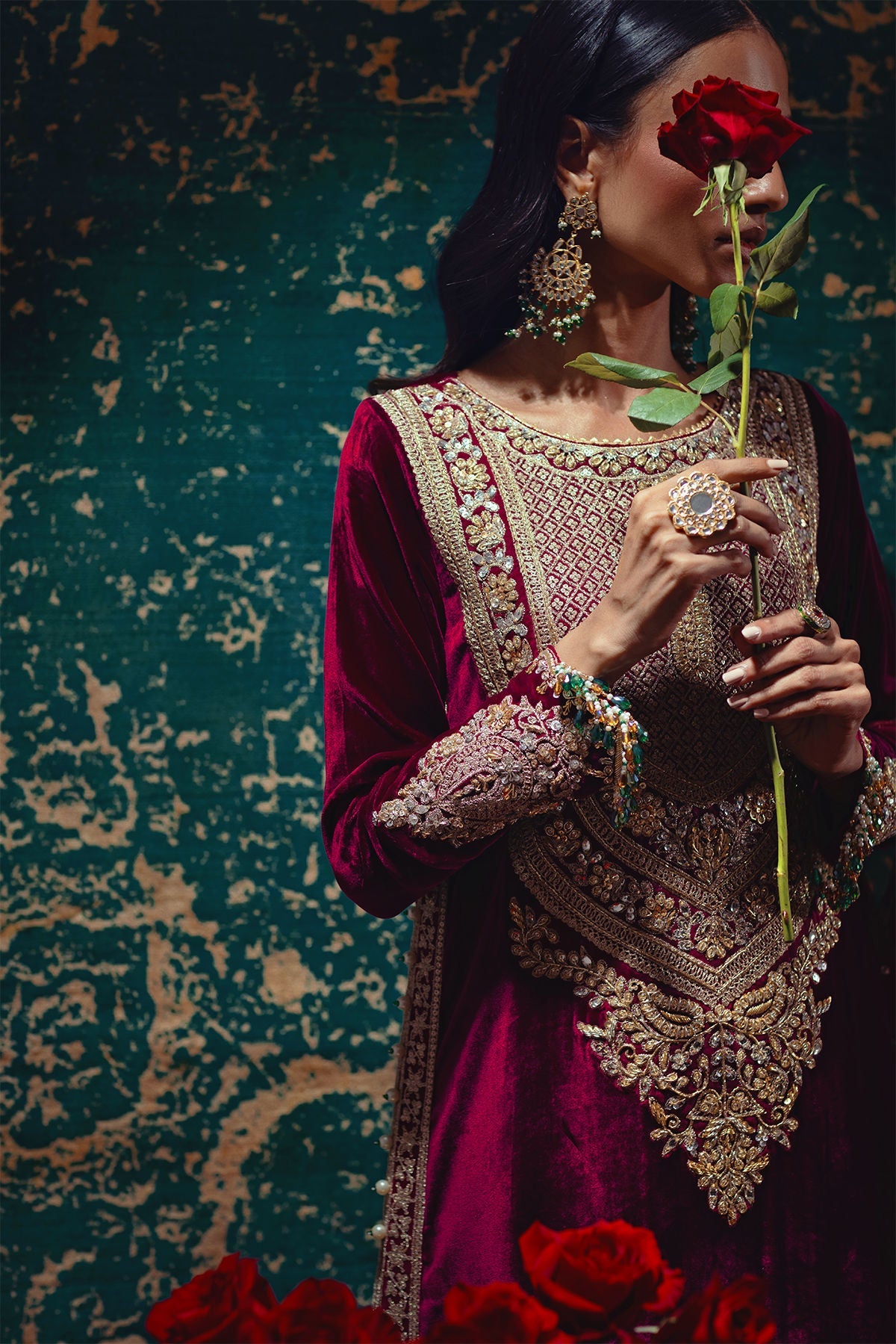 Annus Abrar | Mirha Winter Velour | Ezra - Official Annus Abrar stockist in UK - Sakeena London