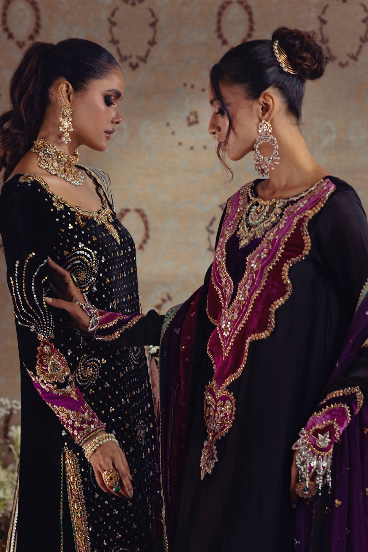 Annus Abrar | Mirha Winter Velour | Marin - Official Annus Abrar stockist in UK - Sakeena London