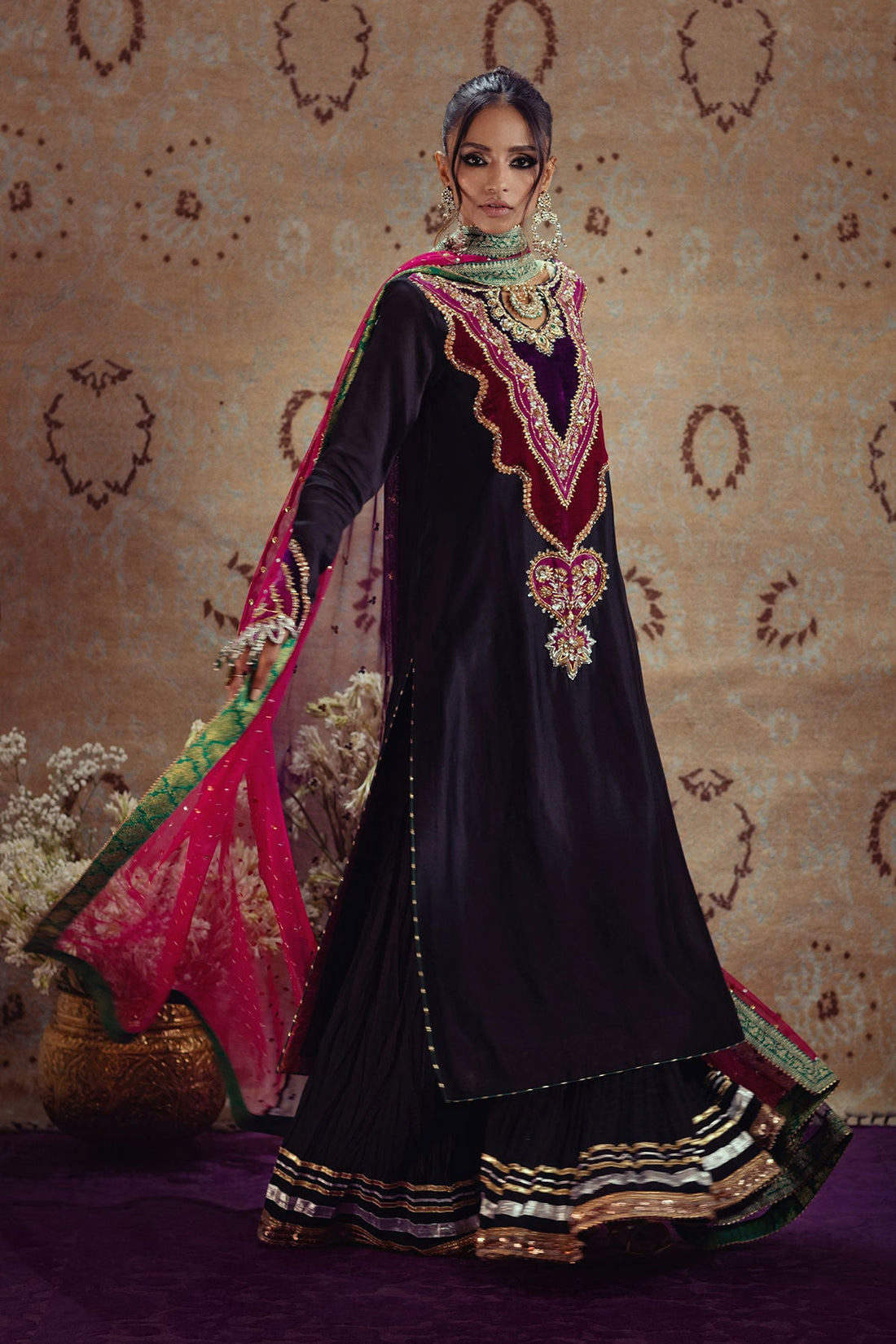 Annus Abrar | Mirha Winter Velour | Badia - Official Annus Abrar stockist in UK - Sakeena London