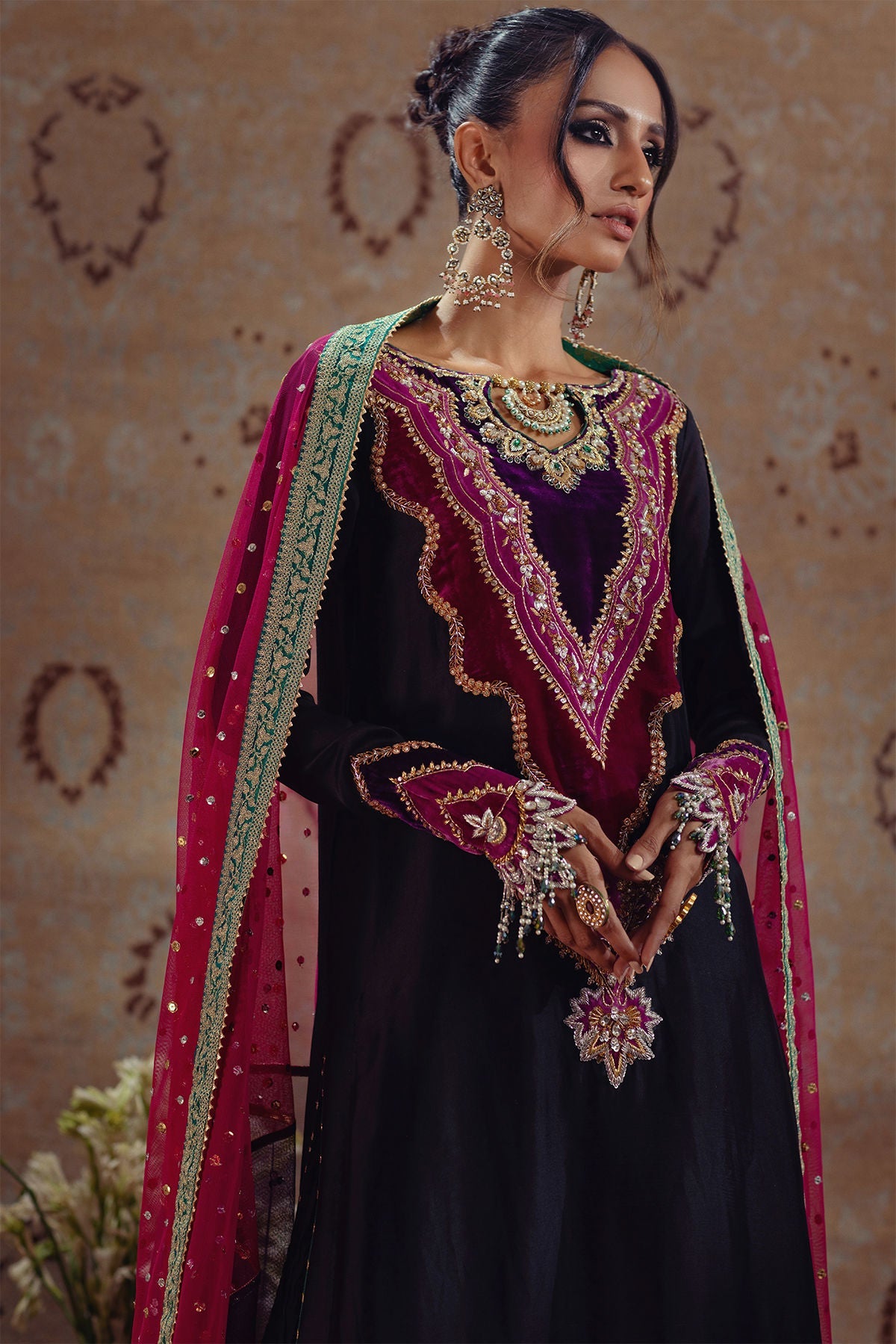 Annus Abrar | Mirha Winter Velour | Badia - Official Annus Abrar stockist in UK - Sakeena London