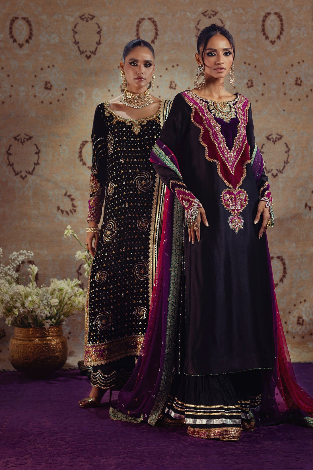 Annus Abrar | Mirha Winter Velour | Badia - Official Annus Abrar stockist in UK - Sakeena London
