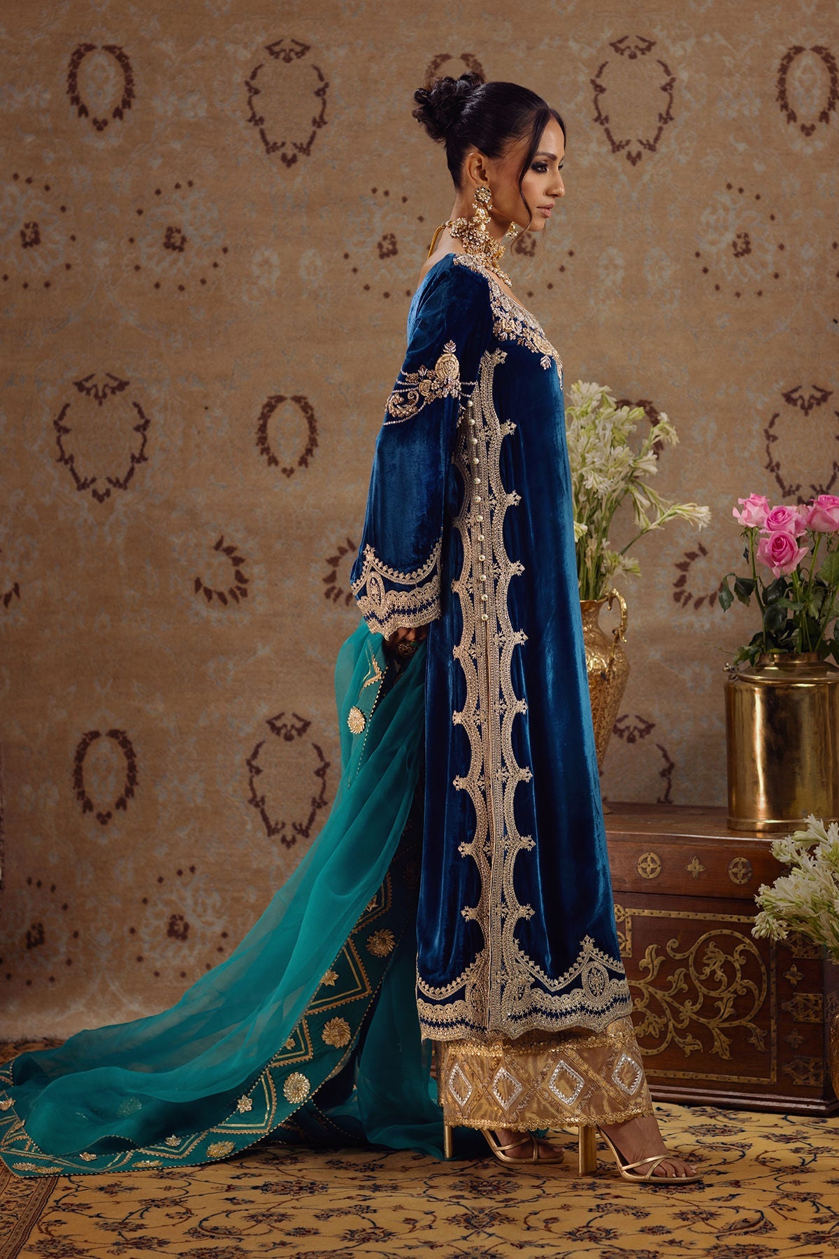 Annus Abrar | Mirha Winter Velour | Riyana - Official Annus Abrar stockist in UK - Sakeena London