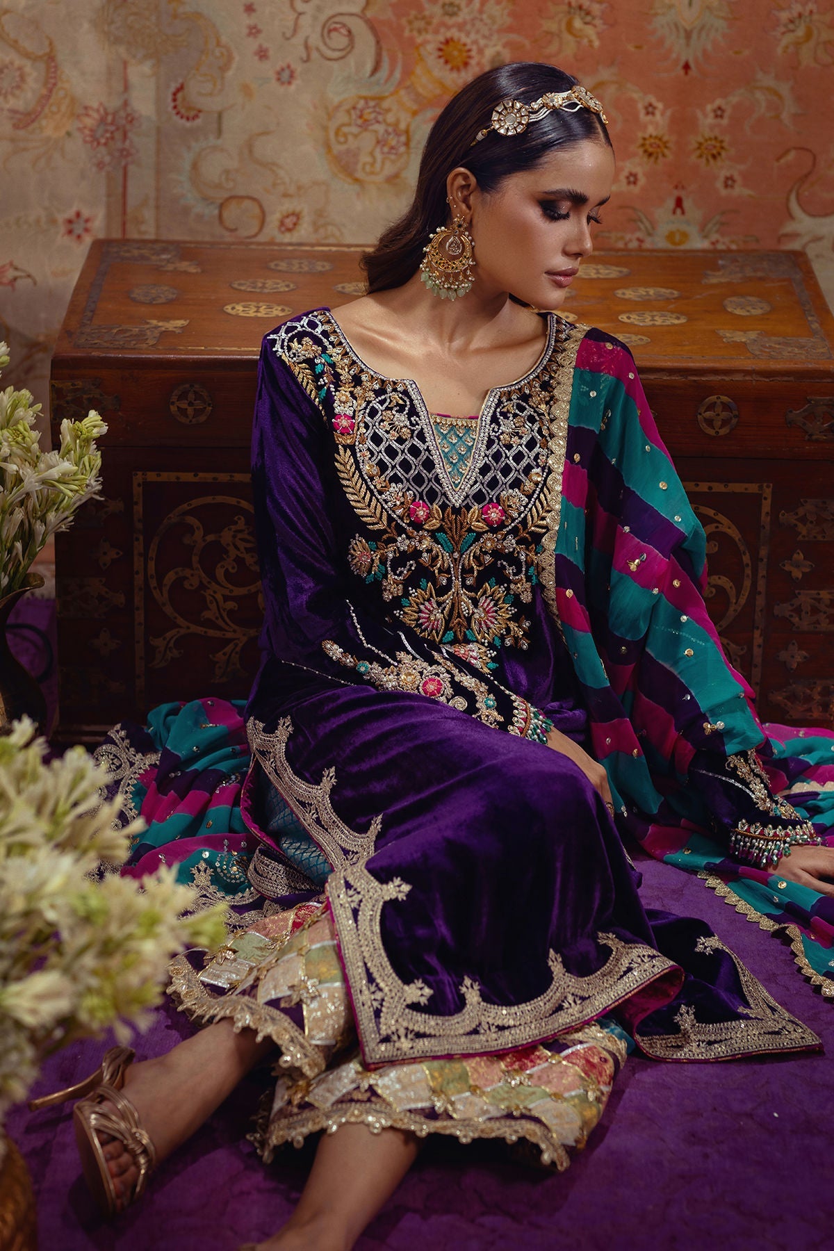 Annus Abrar | Mirha Winter Velour | Dalia - Official Annus Abrar stockist in UK - Sakeena London