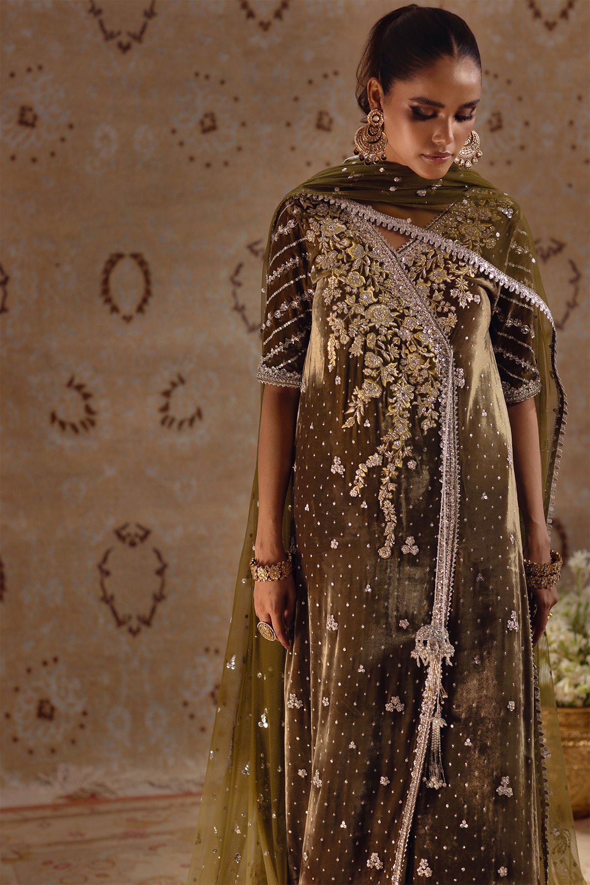 Annus Abrar | Mirha Winter Velour | Emur - Official Annus Abrar stockist in UK - Sakeena London