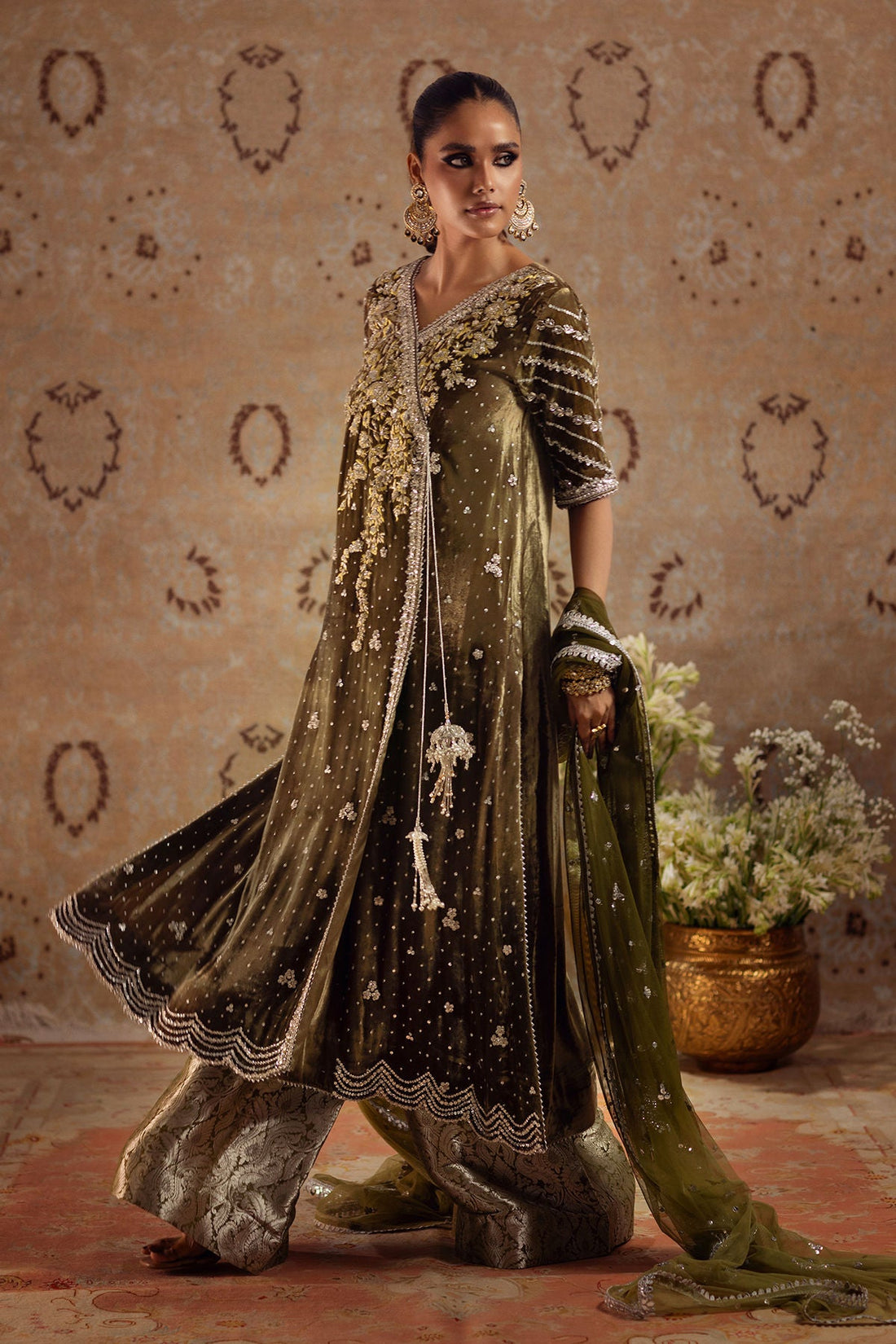 Annus Abrar | Mirha Winter Velour | Emur - Official Annus Abrar stockist in UK - Sakeena London