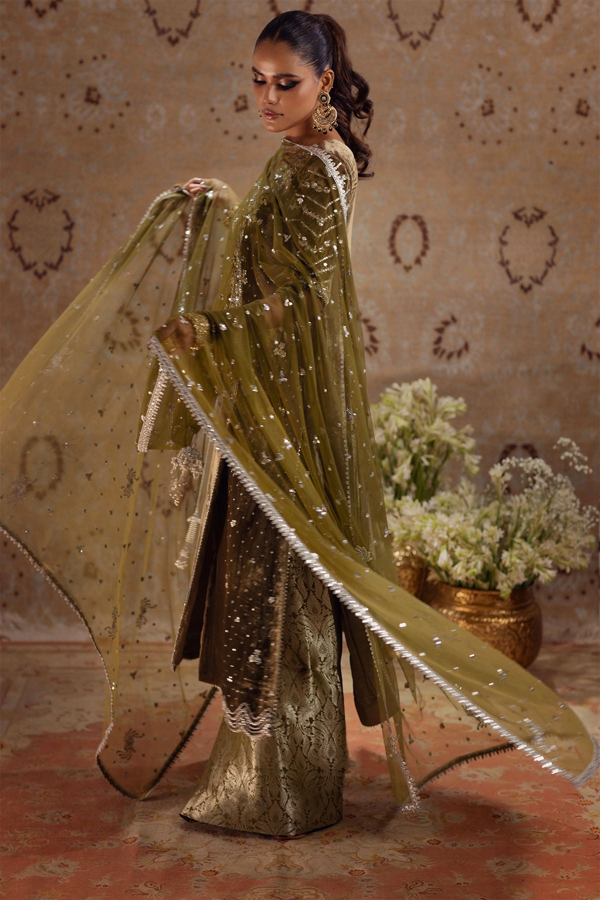 Annus Abrar | Mirha Winter Velour | Emur - Official Annus Abrar stockist in UK - Sakeena London