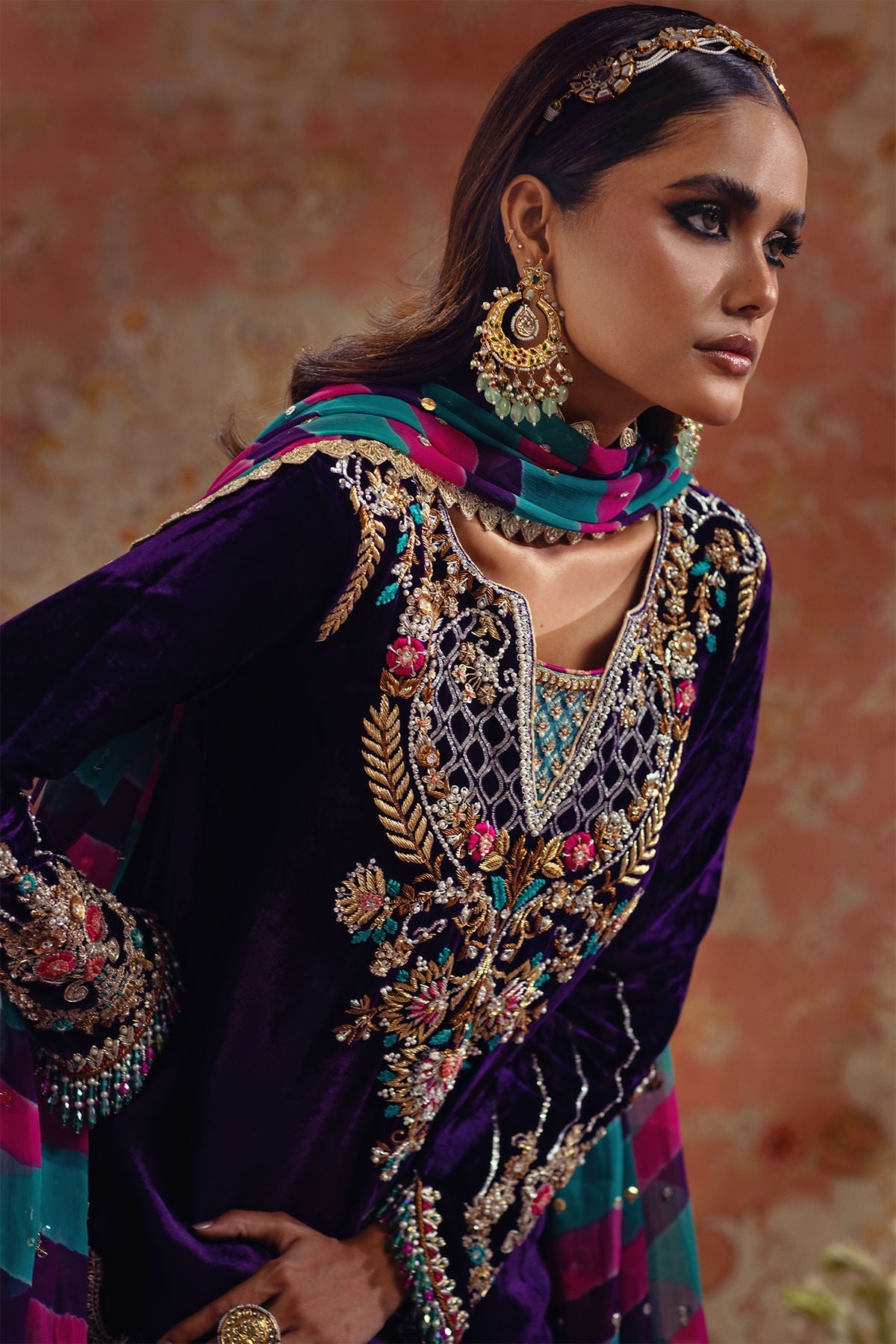 Annus Abrar | Mirha Winter Velour | Dalia - Official Annus Abrar stockist in UK - Sakeena London