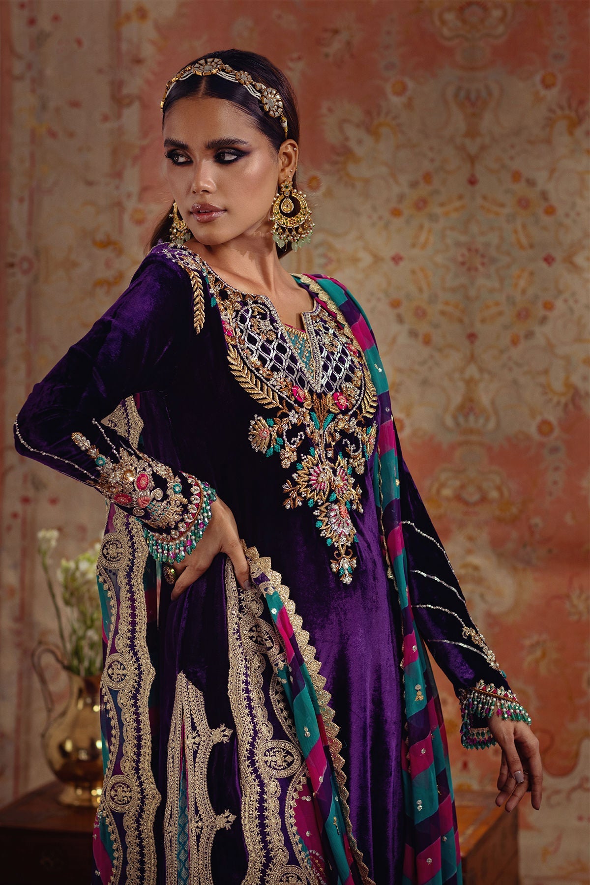 Annus Abrar | Mirha Winter Velour | Dalia - Official Annus Abrar stockist in UK - Sakeena London