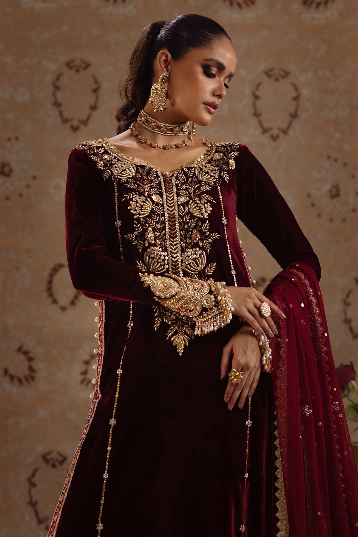Annus Abrar | Mirha Winter Velour | Arwa - Official Annus Abrar stockist in UK - Sakeena London