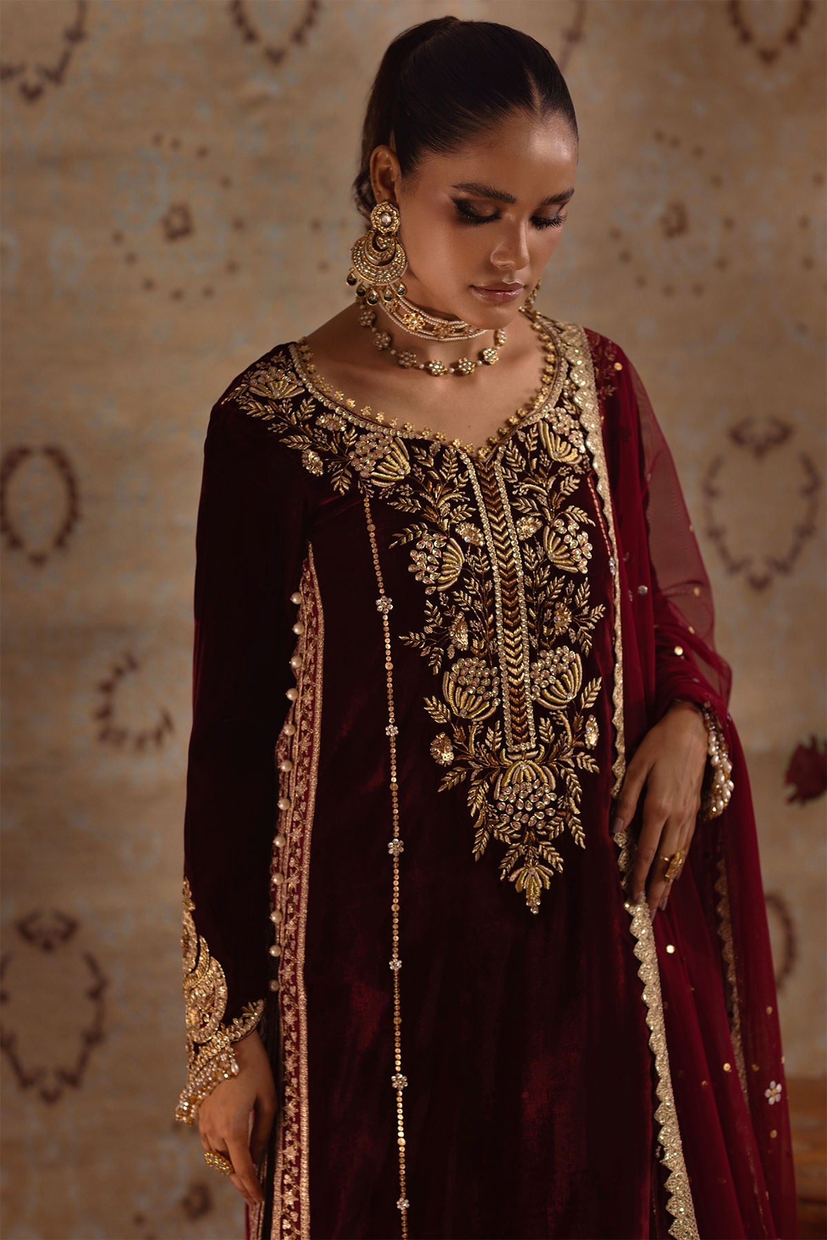 Annus Abrar | Mirha Winter Velour | Arwa - Official Annus Abrar stockist in UK - Sakeena London