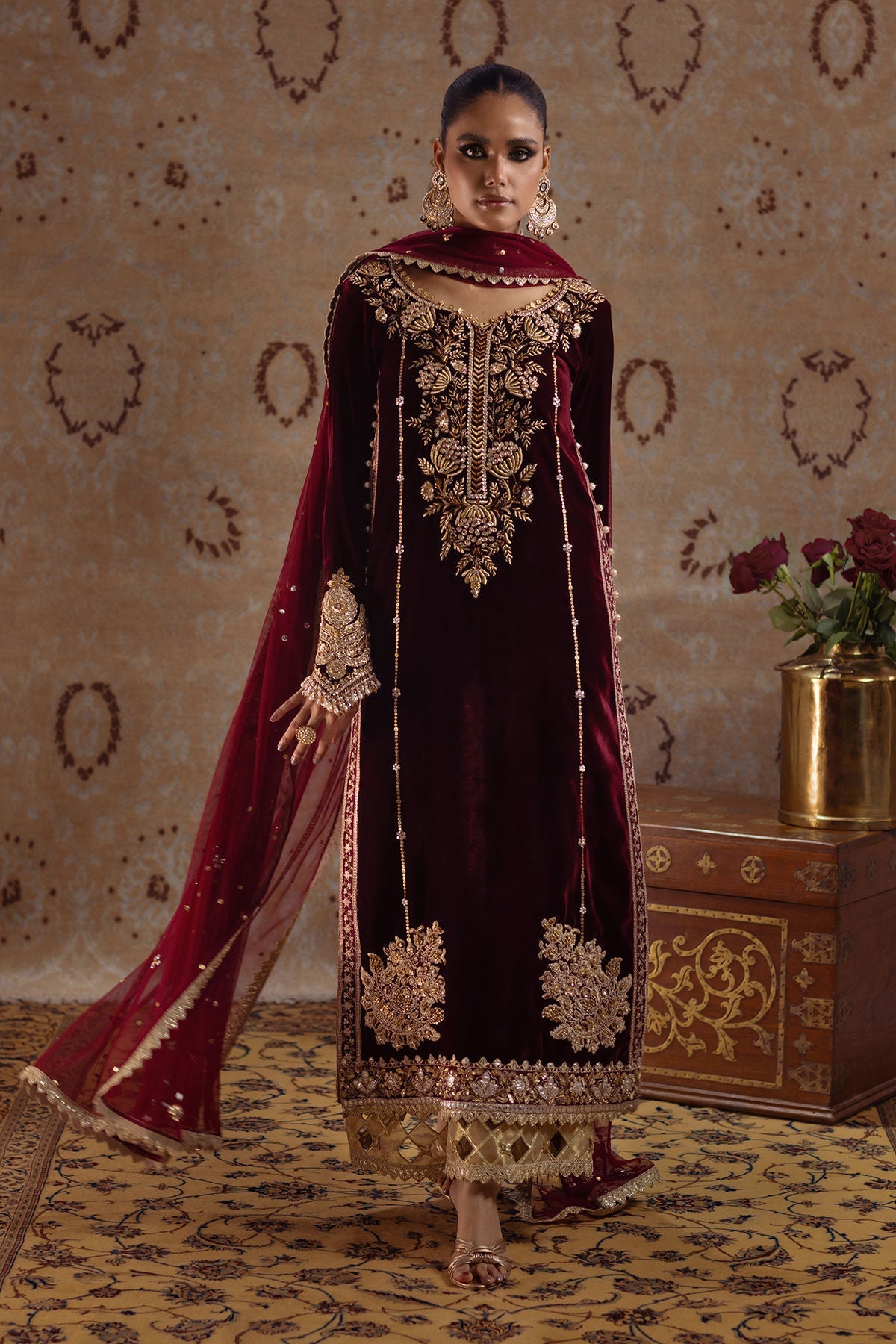 Annus Abrar | Mirha Winter Velour | Arwa - Official Annus Abrar stockist in UK - Sakeena London