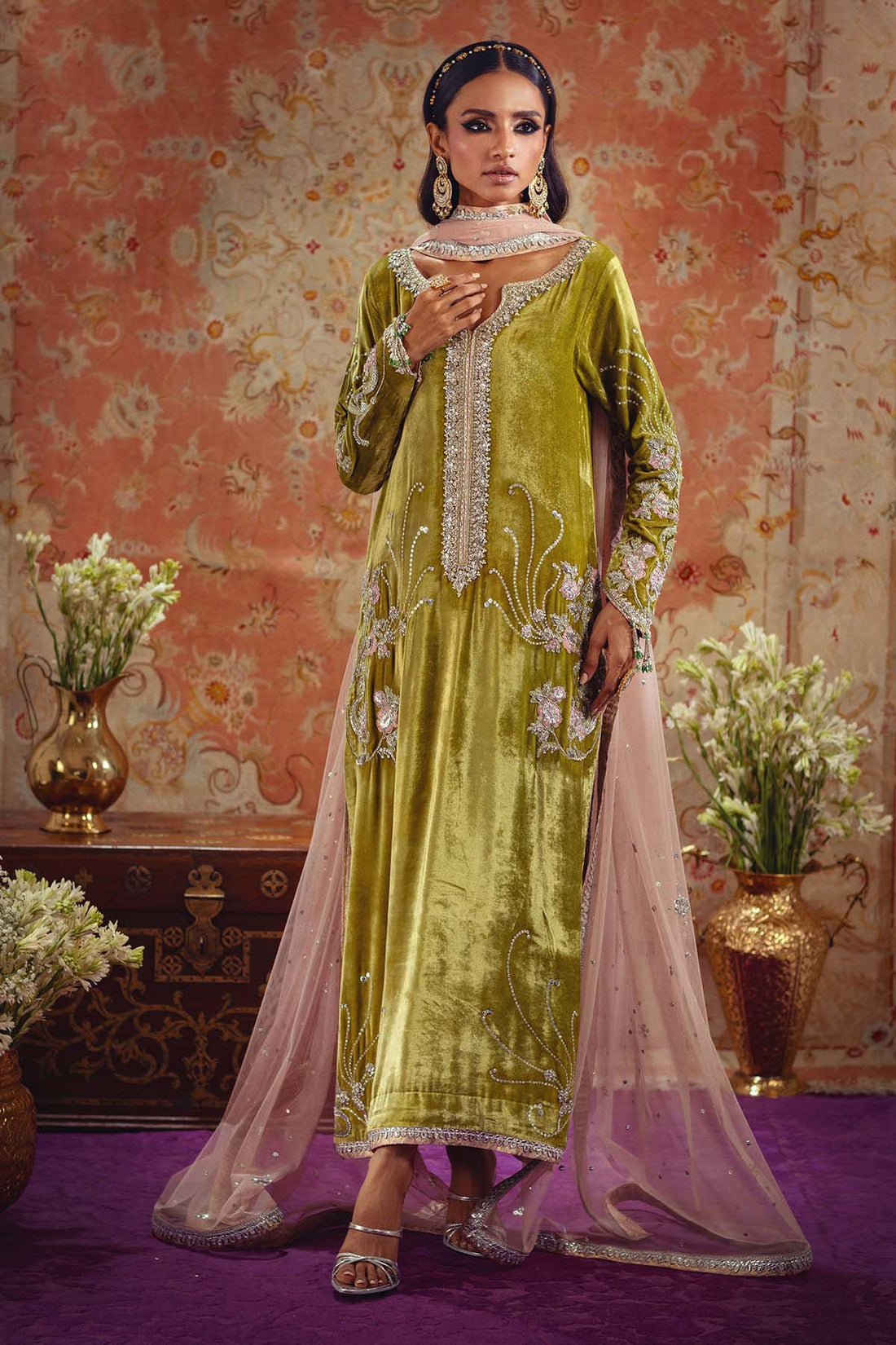 Annus Abrar | Mirha Winter Velour | Aya - Official Annus Abrar stockist in UK - Sakeena London