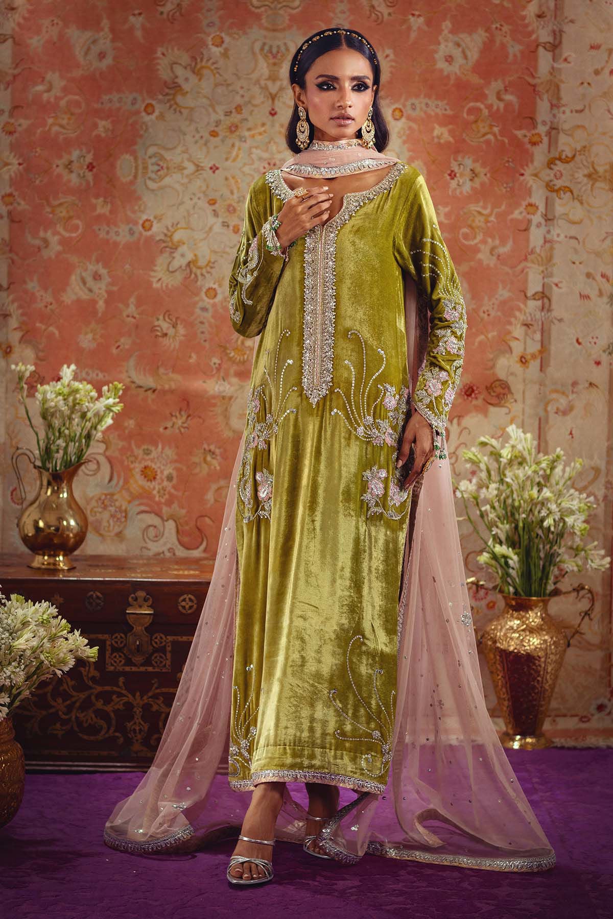 Annus Abrar | Mirha Winter Velour | Aya - Official Annus Abrar stockist in UK - Sakeena London