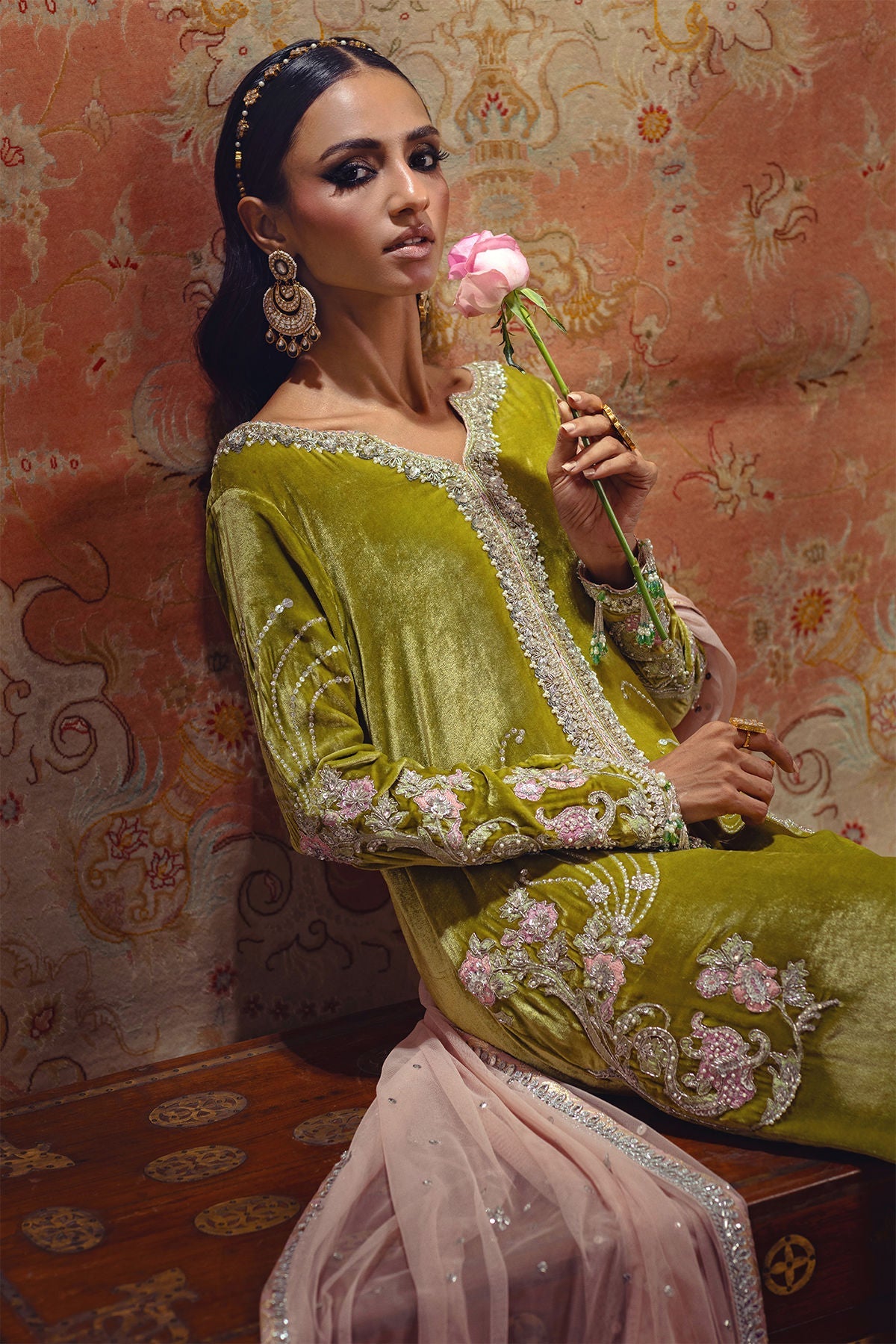 Annus Abrar | Mirha Winter Velour | Aya - Official Annus Abrar stockist in UK - Sakeena London