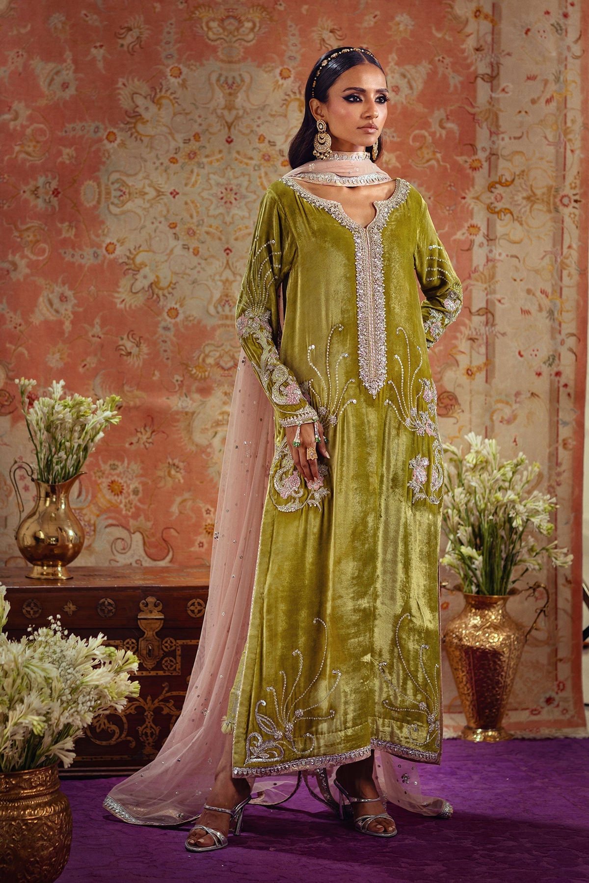 Annus Abrar | Mirha Winter Velour | Aya - Official Annus Abrar stockist in UK - Sakeena London