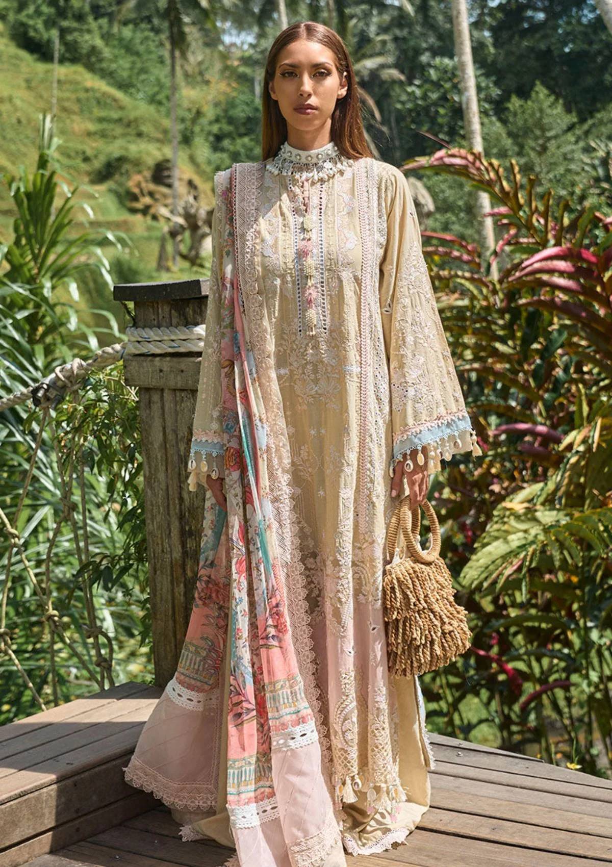Lawn Collection - Ansab Jahangir - Zoha -  Luxury 24 - AJ24#03 - ADENIUM
