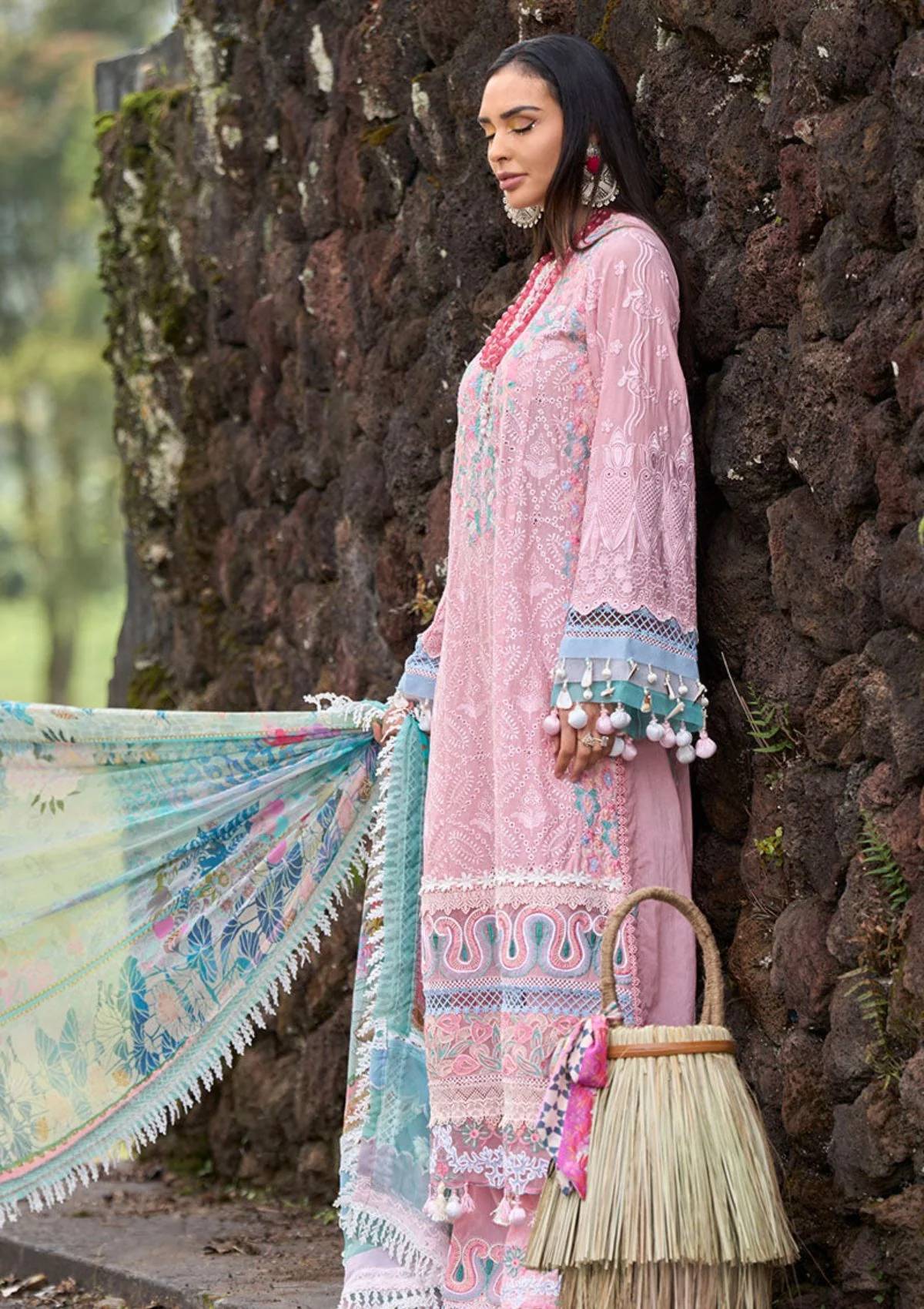 Lawn Collection - Ansab Jahangir - Zoha -  Luxury 24 - AJ24#05 - PEONY