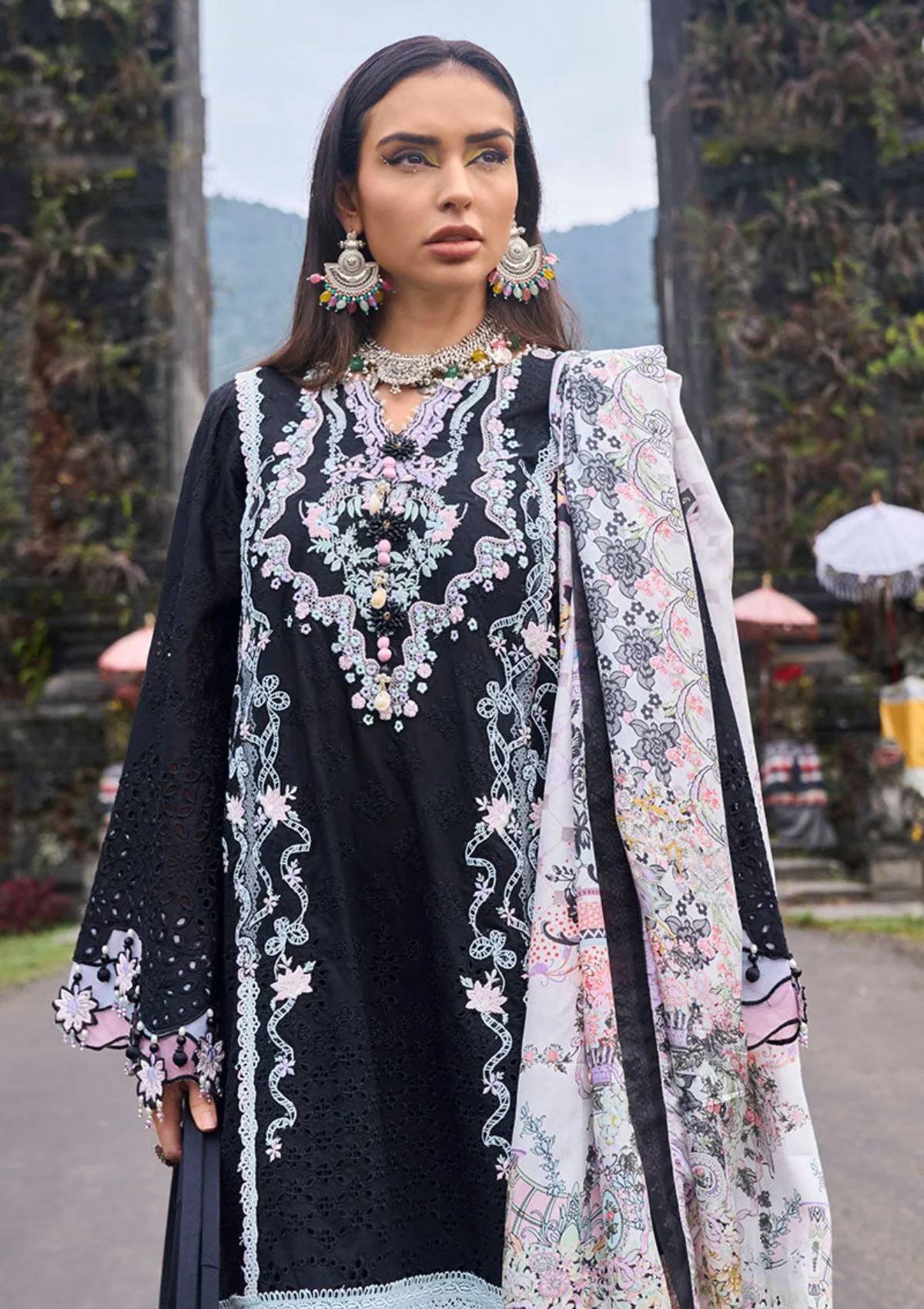 Lawn Collection - Ansab Jahangir - Zoha -  Luxury 24 - AJ24#07 - GOMPHRENA
