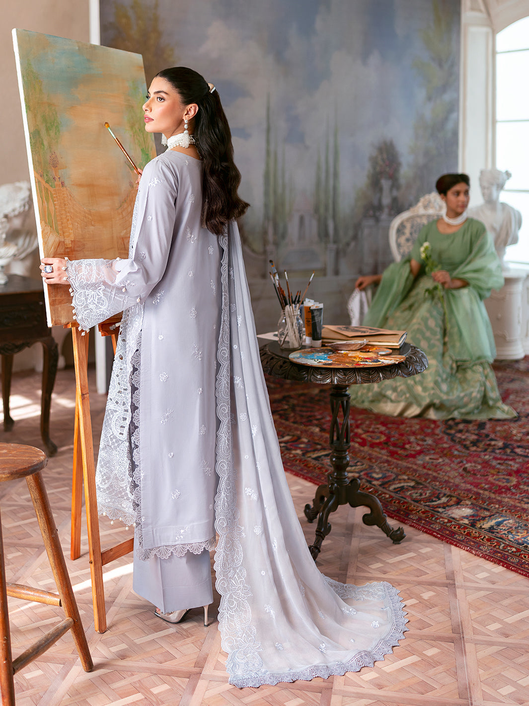 Mahnur | Sophie Luxury Lawn 25 | Ari - Official Mahnur stockist in UK - Sakeena London