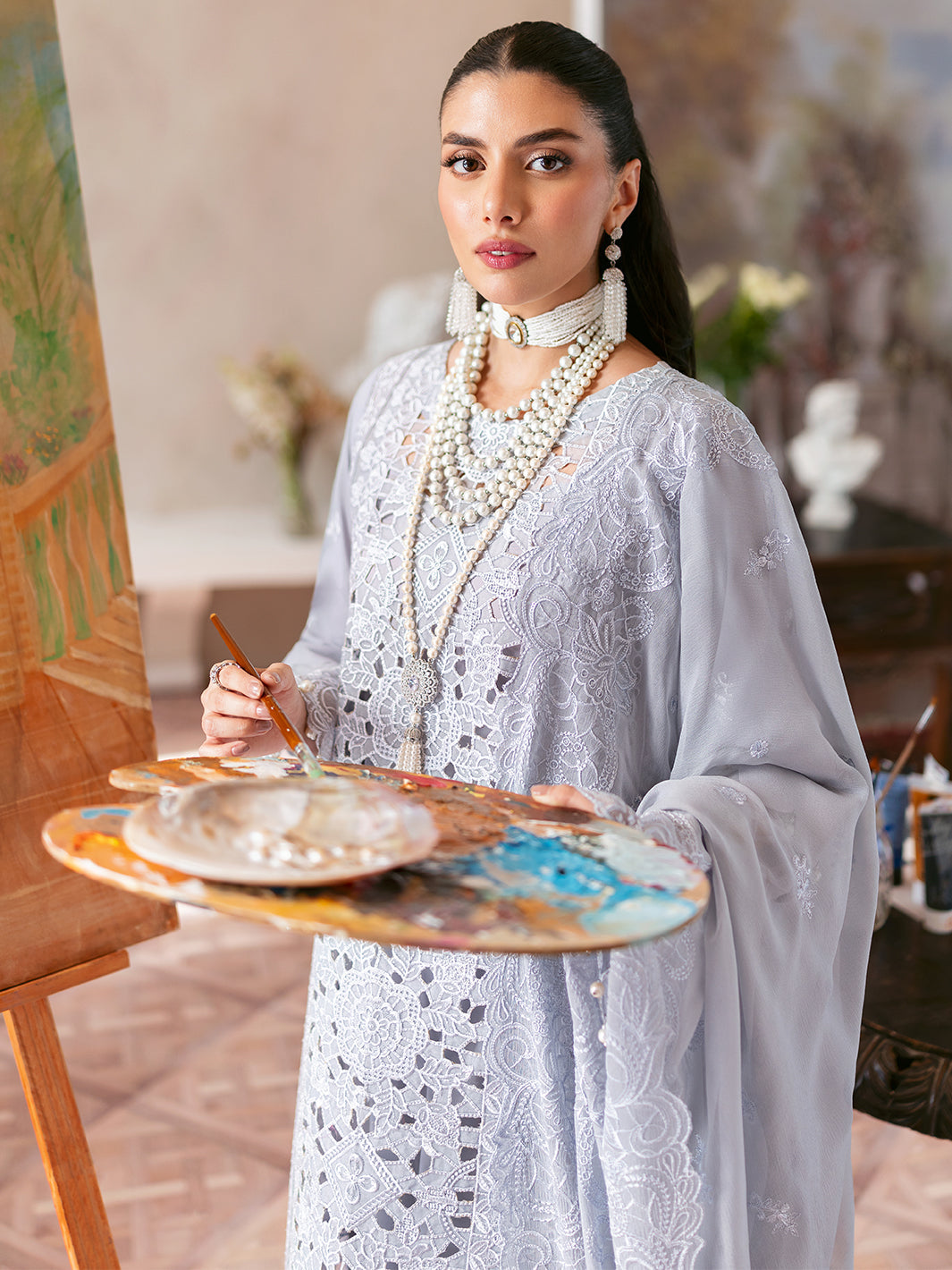Mahnur | Sophie Luxury Lawn 25 | Ari - Official Mahnur stockist in UK - Sakeena London