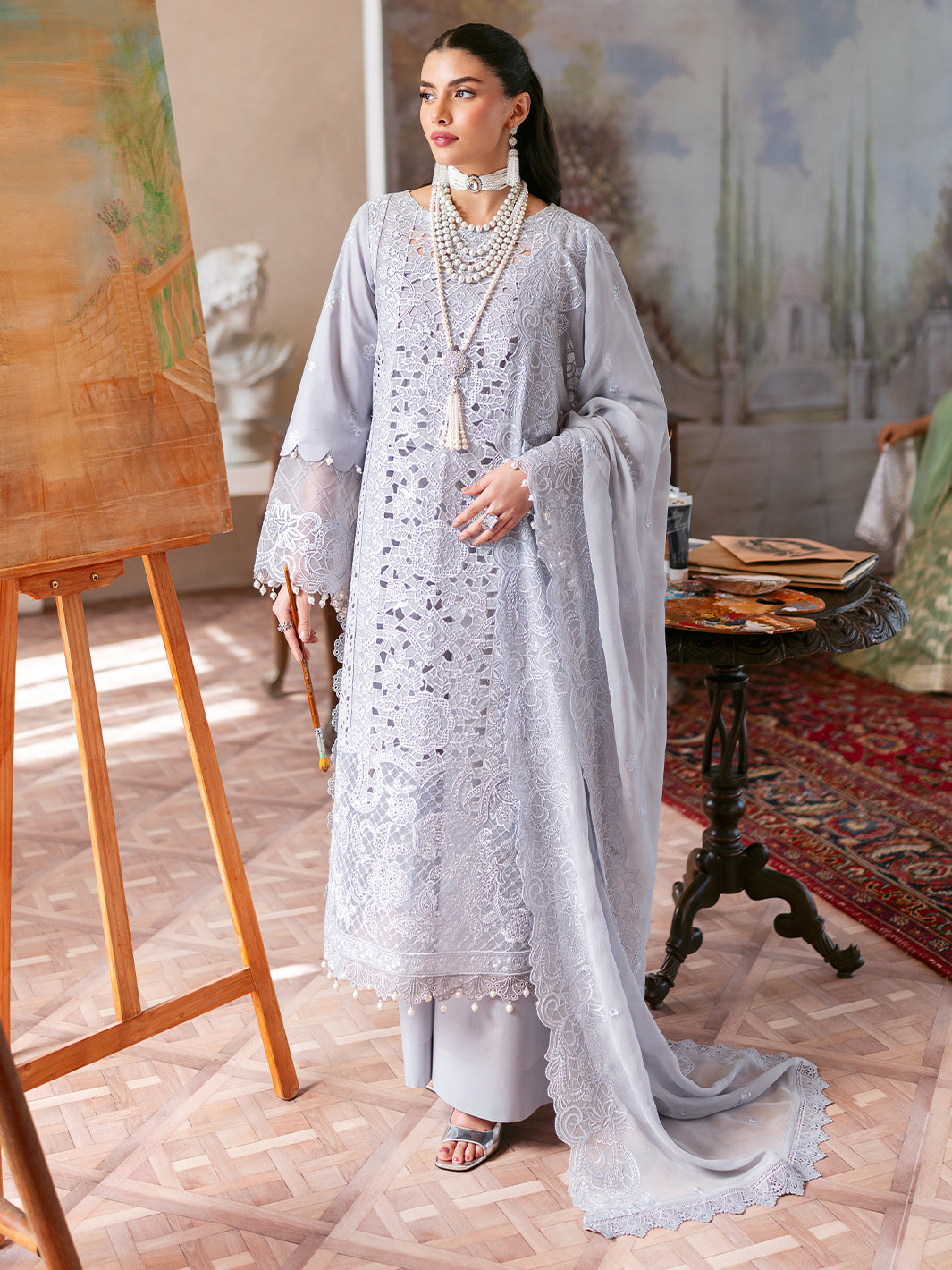 Mahnur | Sophie Luxury Lawn 25 | Ari - Official Mahnur stockist in UK - Sakeena London