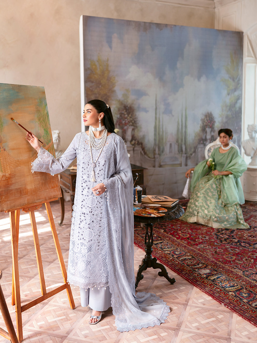 Mahnur | Sophie Luxury Lawn 25 | Ari - Official Mahnur stockist in UK - Sakeena London