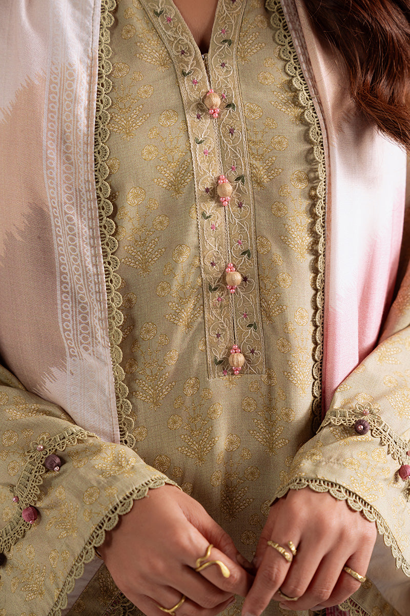 Cross Stitch | Khaddar Linen 25 | SAGE GARLAND - Official Cross Stitch stockist in UK - Sakeena London