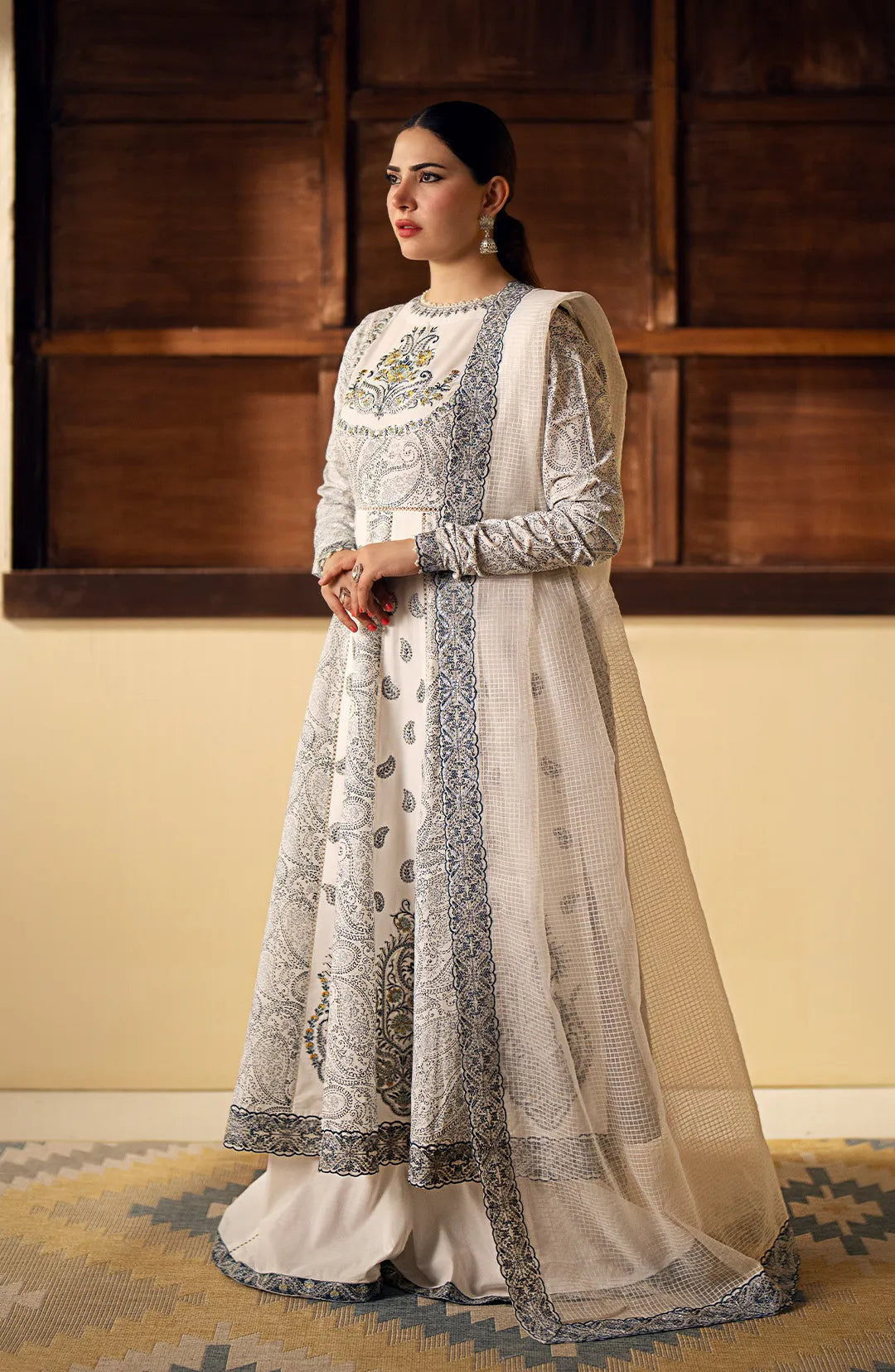 Maryum N Maria | Eid ul Azha Luxury Lawn | GAMILA - MS24-625 - Official Maryam N Maria stockist in UK - Sakeena London