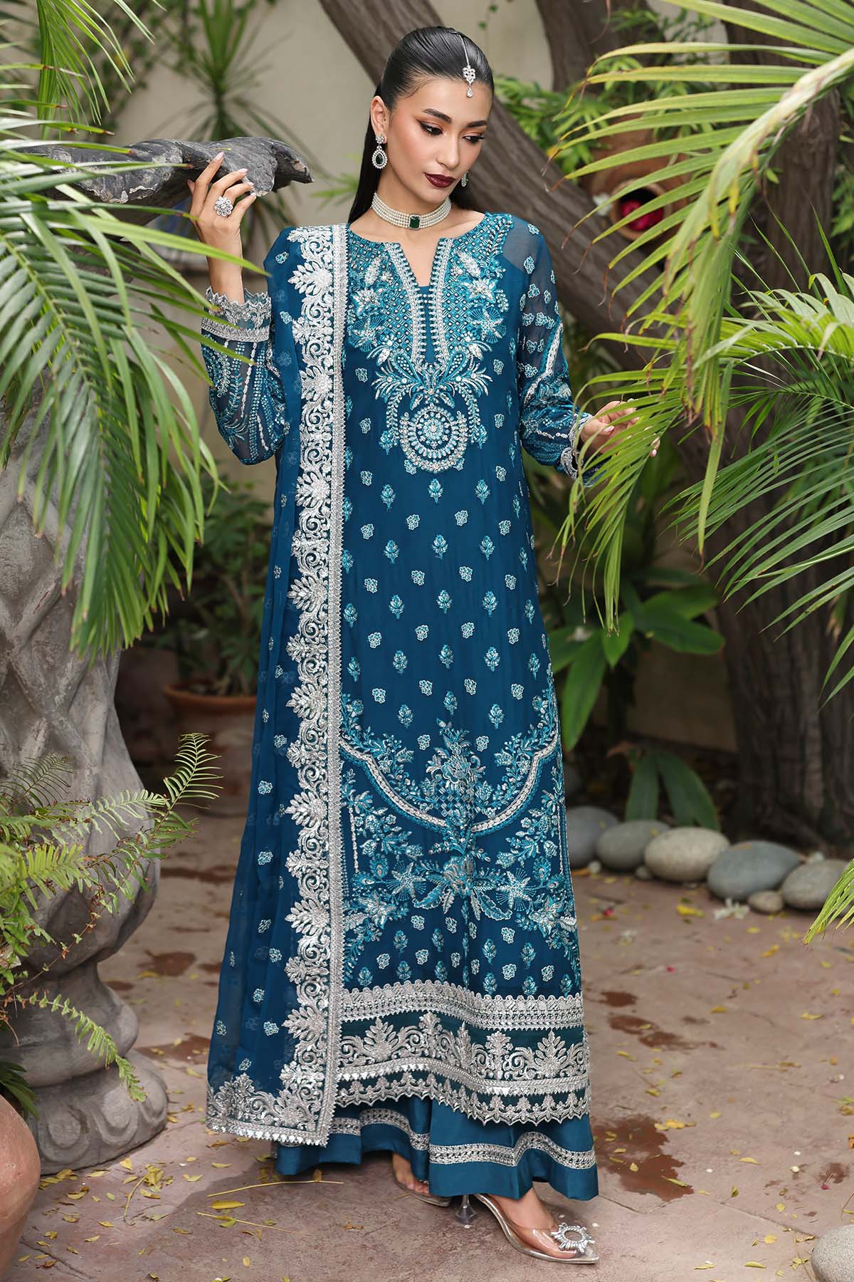 Imrozia Premium I Saiyara Formals I I-232 AZURA - Official Imrozia Premium stockist in UK - Sakeena London