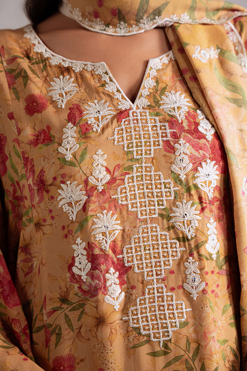 Cross Stitch | Khaddar Linen 25 | MUSTARD ORCHID - Official Cross Stitch stockist in UK - Sakeena London