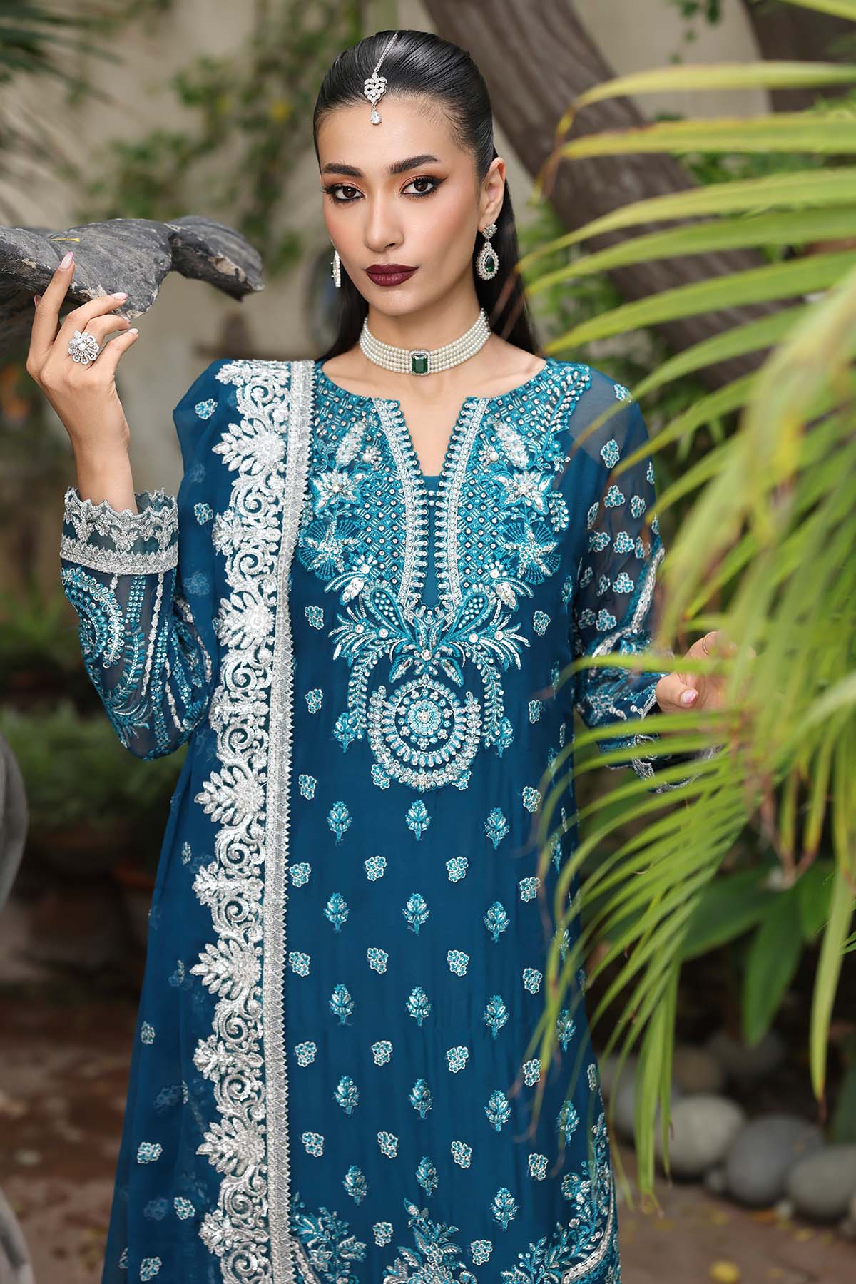 Imrozia Premium I Saiyara Formals I I-232 AZURA - Official Imrozia Premium stockist in UK - Sakeena London