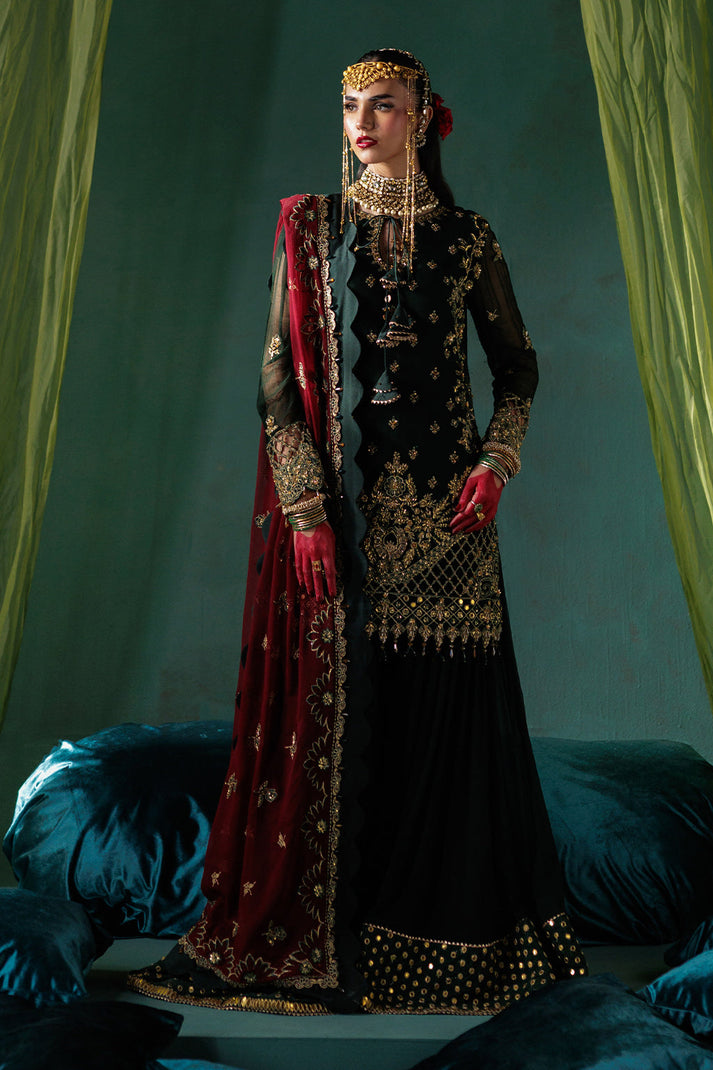 Saad Shaikh | Panache Luxury Chiffon 25 | D-03 - Official Saad Shaikh stockist in UK - Sakeena London