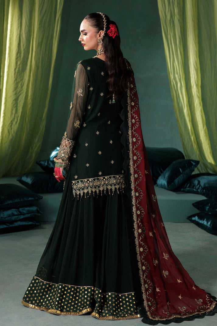 Saad Shaikh | Panache Luxury Chiffon 25 | D-03 - Official Saad Shaikh stockist in UK - Sakeena London