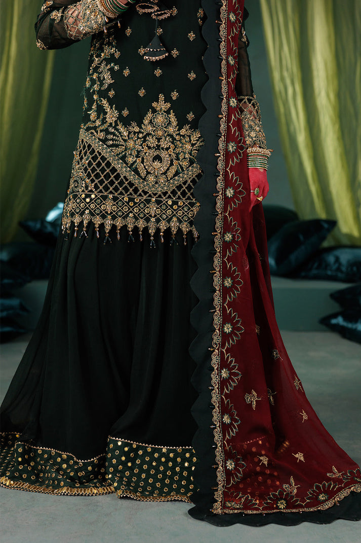 Saad Shaikh | Panache Luxury Chiffon 25 | D-03 - Official Saad Shaikh stockist in UK - Sakeena London