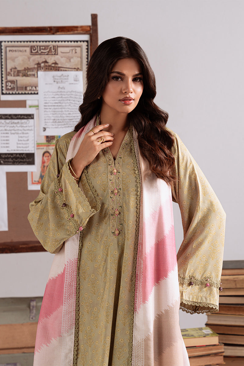 Cross Stitch | Khaddar Linen 25 | SAGE GARLAND - Official Cross Stitch stockist in UK - Sakeena London