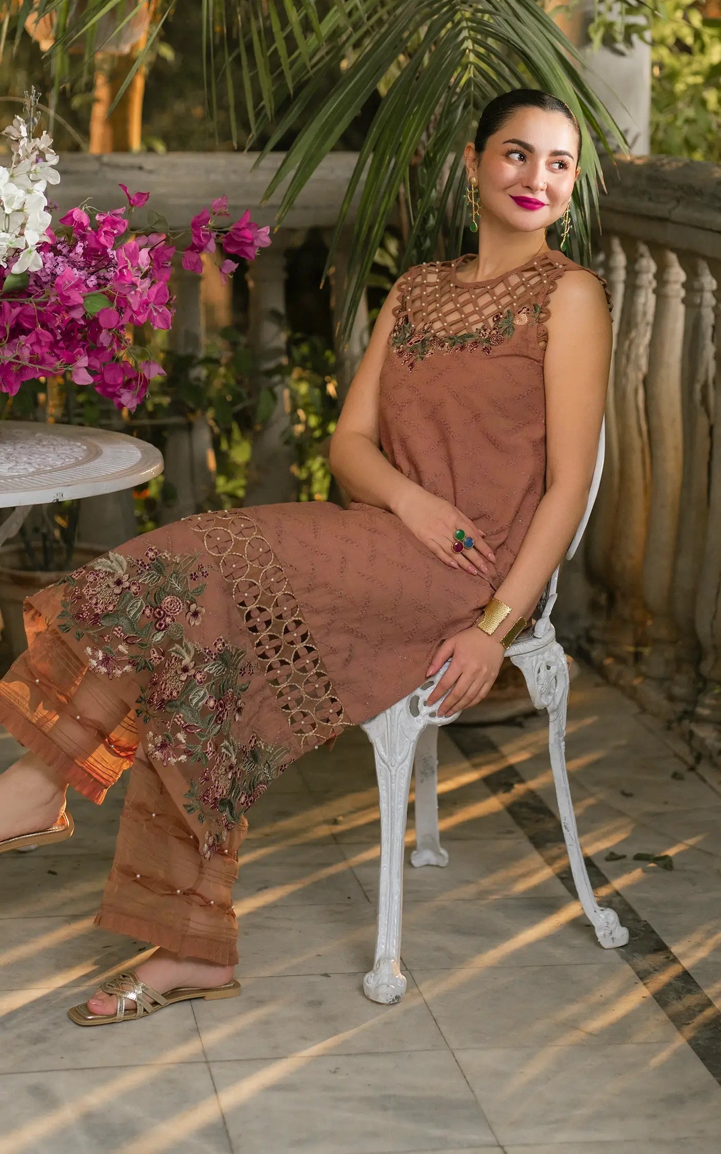 Asifa and Nabeel | Gulkari Summer 25 | Saffron Day (GKL-04) - Official Asifa and Nabeel stockist in UK - Sakeena London