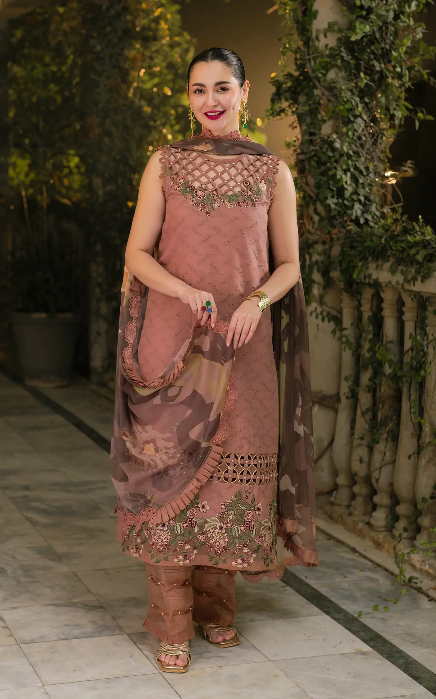 Asifa and Nabeel | Gulkari Summer 25 | Saffron Day (GKL-04) - Official Asifa and Nabeel stockist in UK - Sakeena London