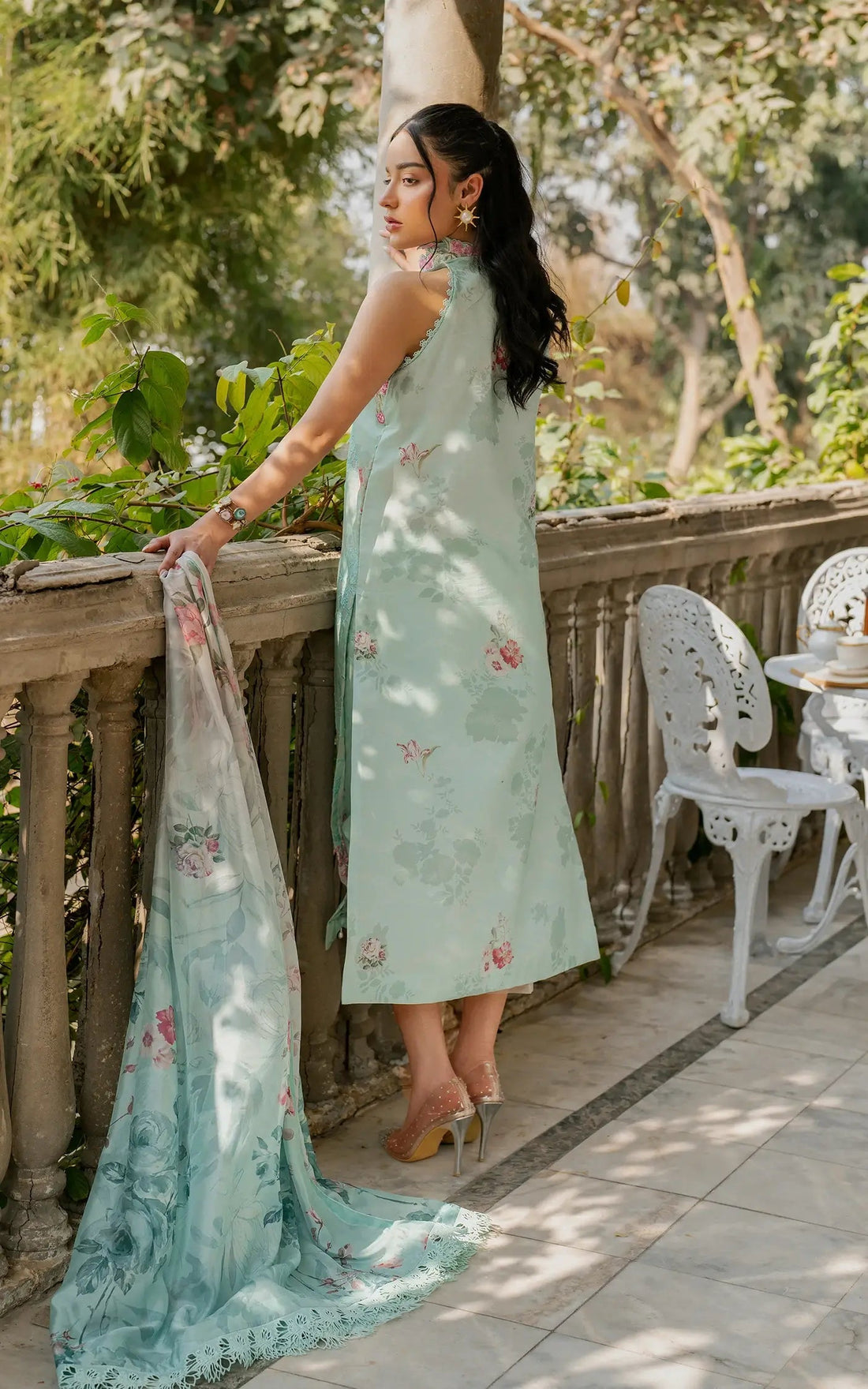 Asifa and Nabeel | Gulkari Summer 25 | Pastel Grove (GKL-07) - Official Asifa and Nabeel stockist in UK - Sakeena London