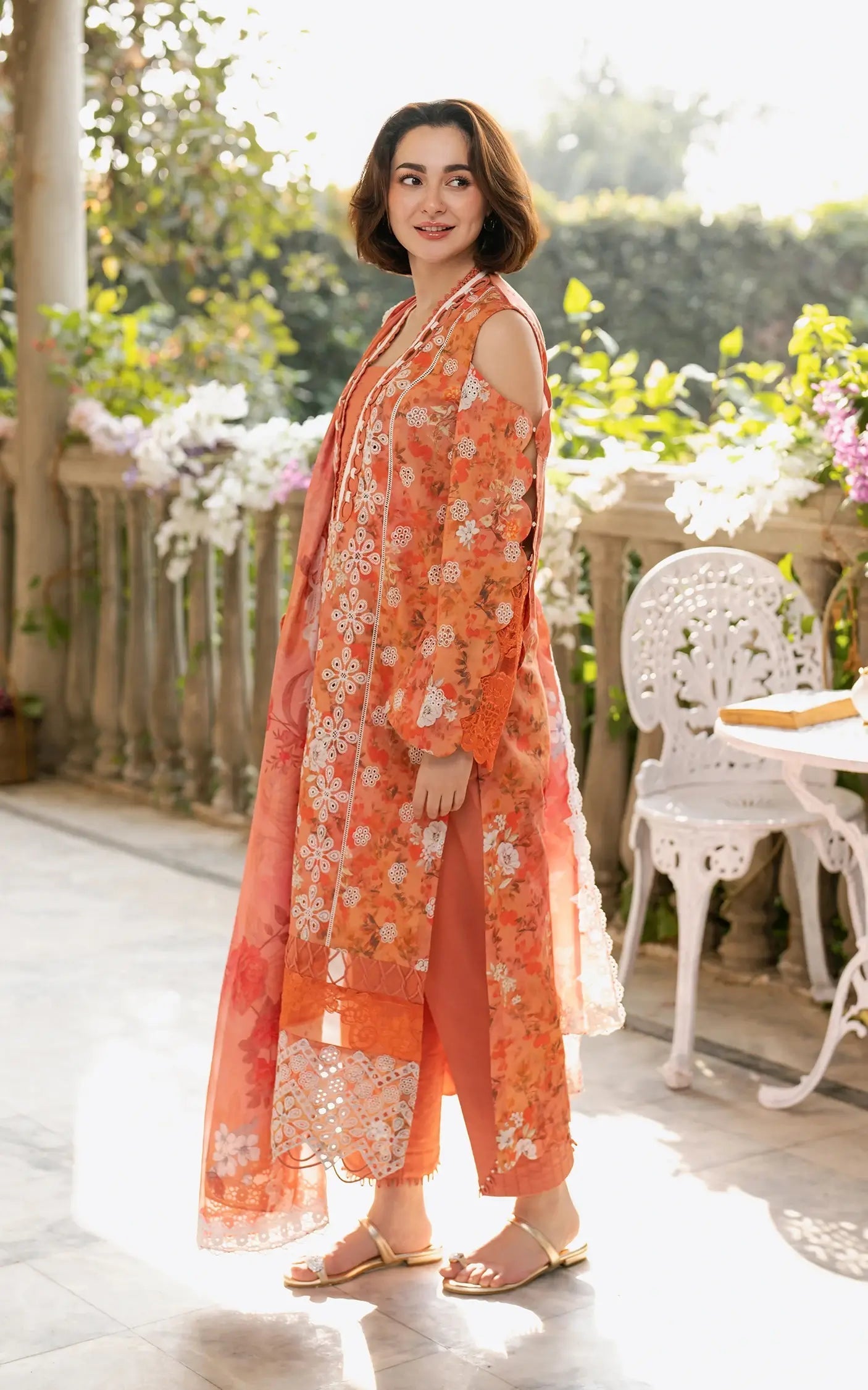 Asifa and Nabeel | Gulkari Summer 25 | Citrus Glow (GKL-08) - Official Asifa and Nabeel stockist in UK - Sakeena London
