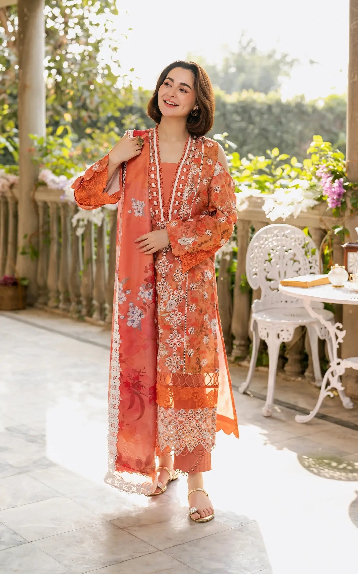 Asifa and Nabeel | Gulkari Summer 25 | Citrus Glow (GKL-08) - Official Asifa and Nabeel stockist in UK - Sakeena London